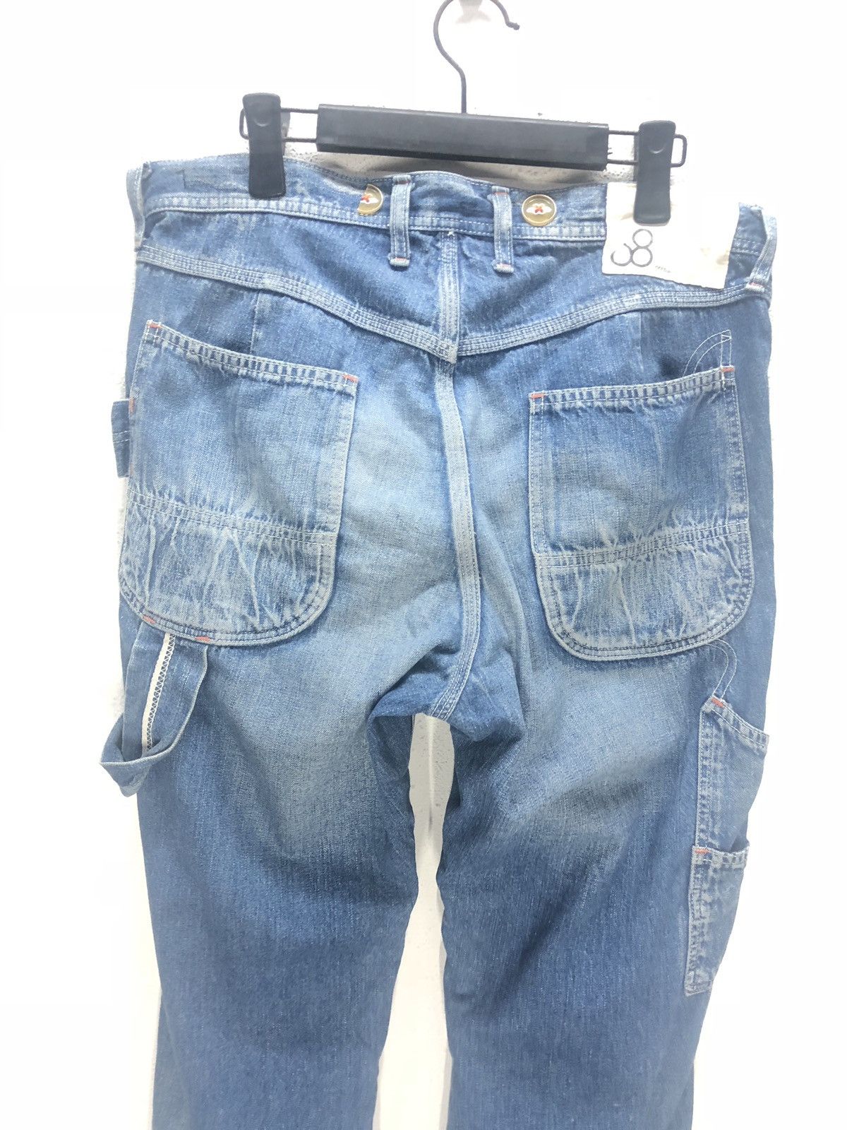 Japanese Brand × Johnbull RARE JOHN BULL DENIM PANTS STREET FASHION PUNK DESIGN Size US 34 / EU 50 - 4 Thumbnail