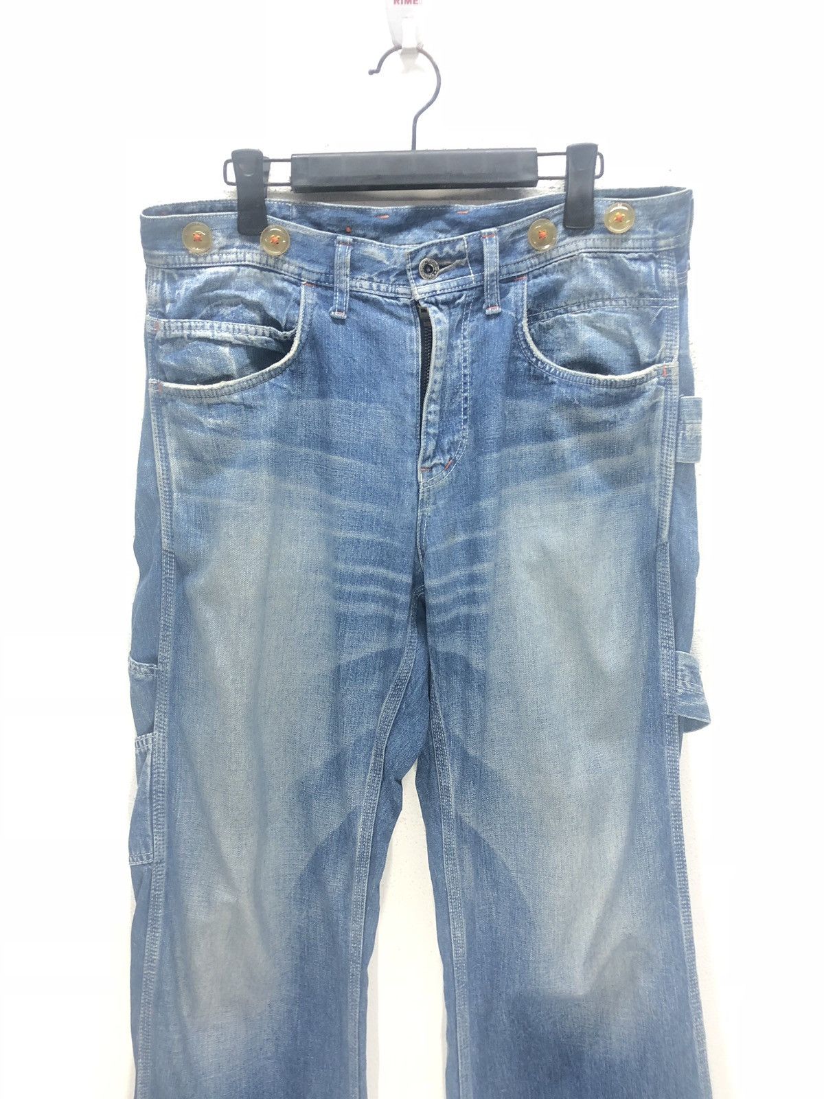 Japanese Brand × Johnbull RARE JOHN BULL DENIM PANTS STREET FASHION PUNK DESIGN Size US 34 / EU 50 - 3 Thumbnail
