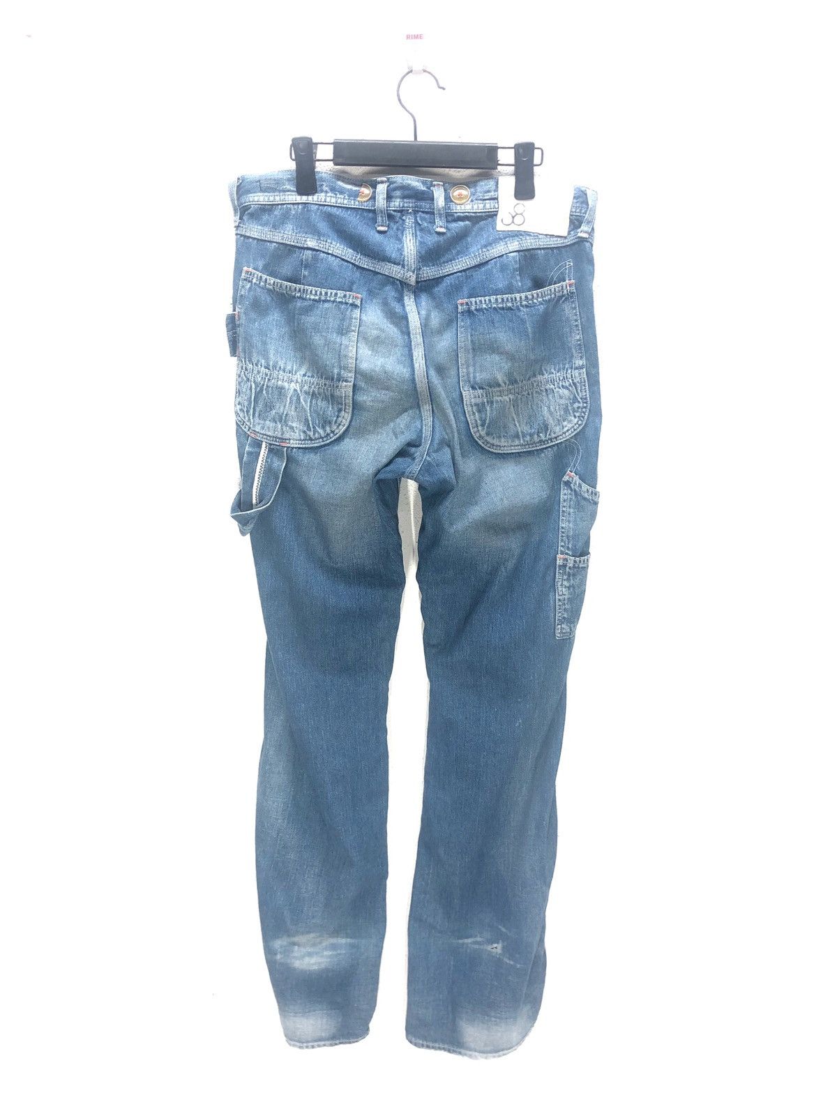 Japanese Brand × Johnbull RARE JOHN BULL DENIM PANTS STREET FASHION PUNK DESIGN Size US 34 / EU 50 - 2 Thumbnail