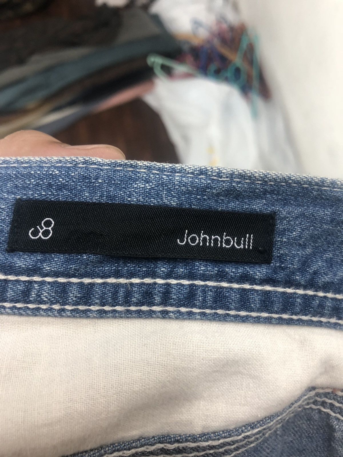 Japanese Brand × Johnbull RARE JOHN BULL DENIM PANTS STREET FASHION PUNK DESIGN Size US 34 / EU 50 - 12 Thumbnail