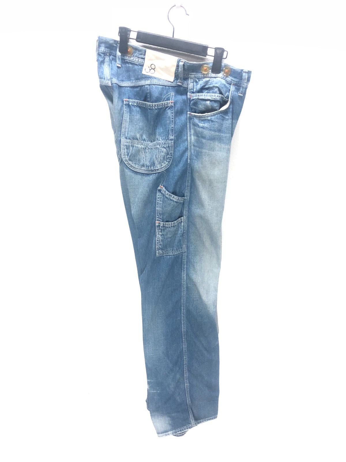 Japanese Brand × Johnbull RARE JOHN BULL DENIM PANTS STREET FASHION PUNK DESIGN Size US 34 / EU 50 - 5 Thumbnail