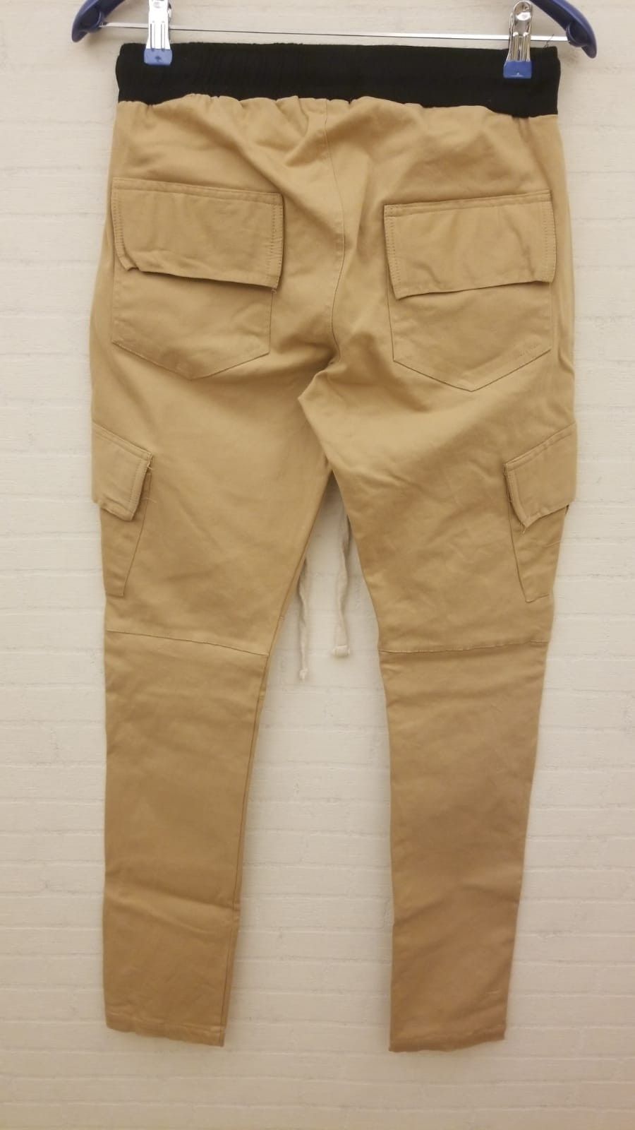 MNML Cargo Drawcord II Pants - Khaki Size US 29 - 2 Thumbnail