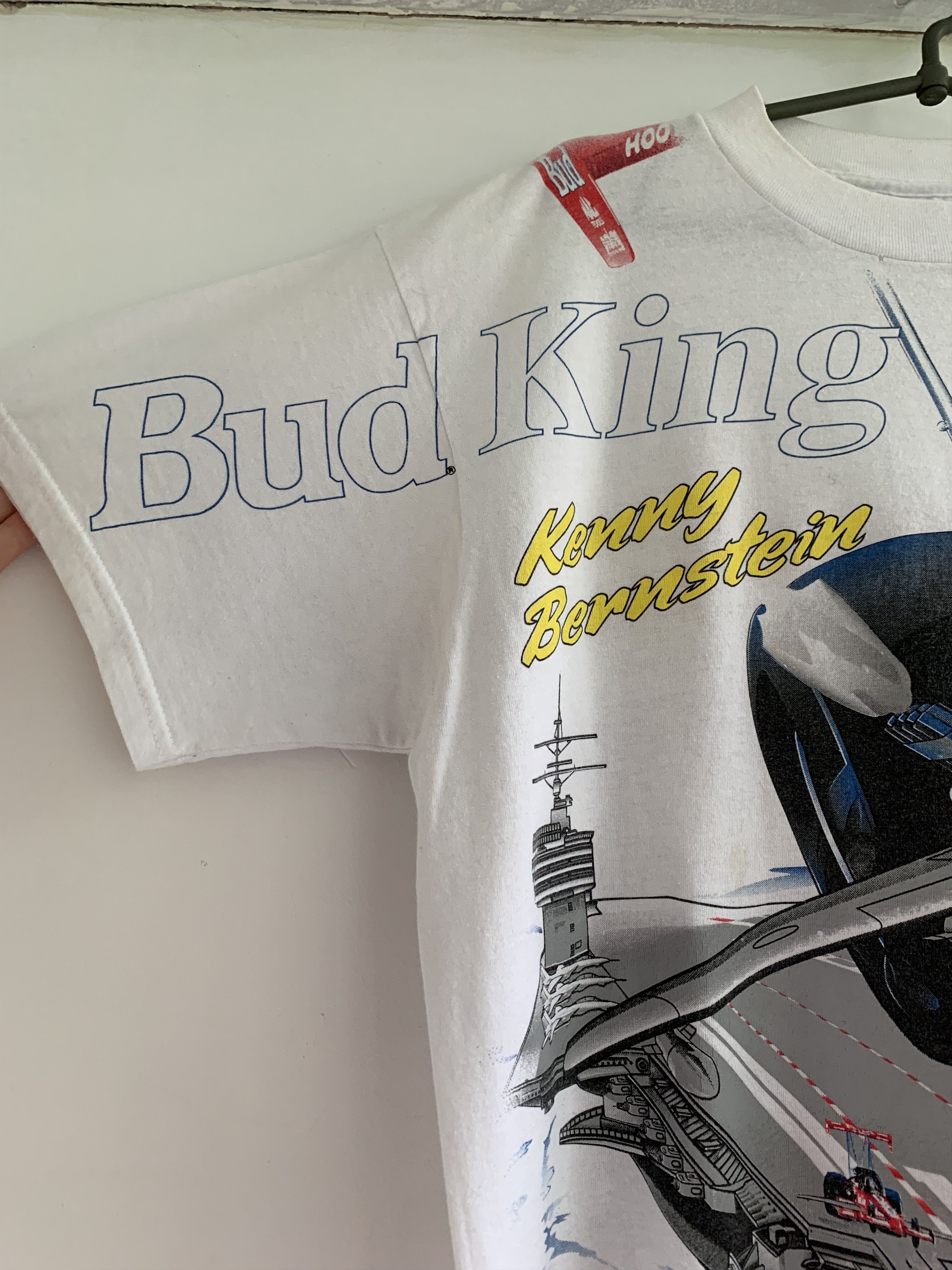 Budweiser Budweiser vintage t shirt Kenny Bernstein bud king Size US XL / EU 56 / 4 - 2 Thumbnail
