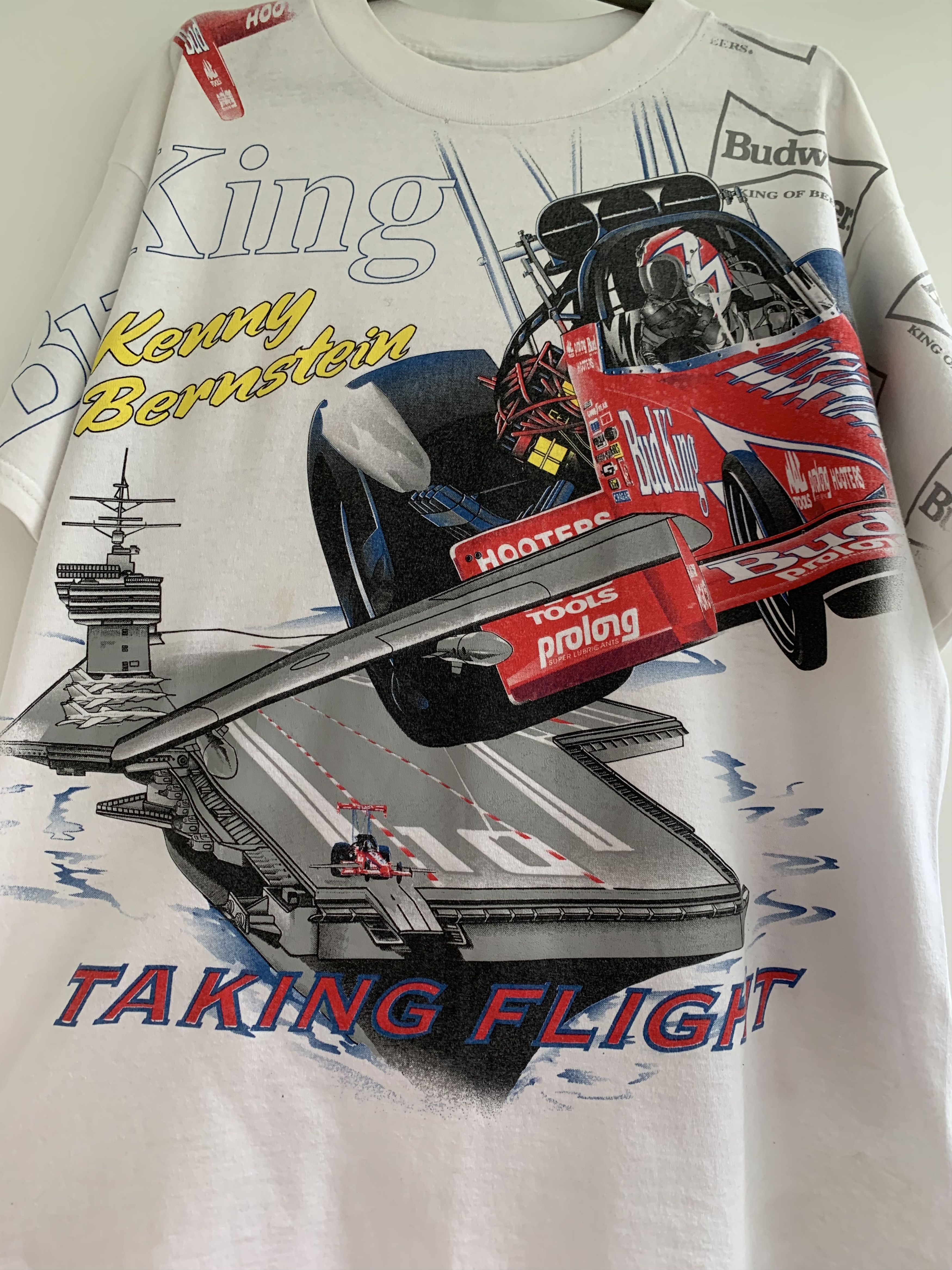 Budweiser Budweiser vintage t shirt Kenny Bernstein bud king Size US XL / EU 56 / 4 - 5 Thumbnail
