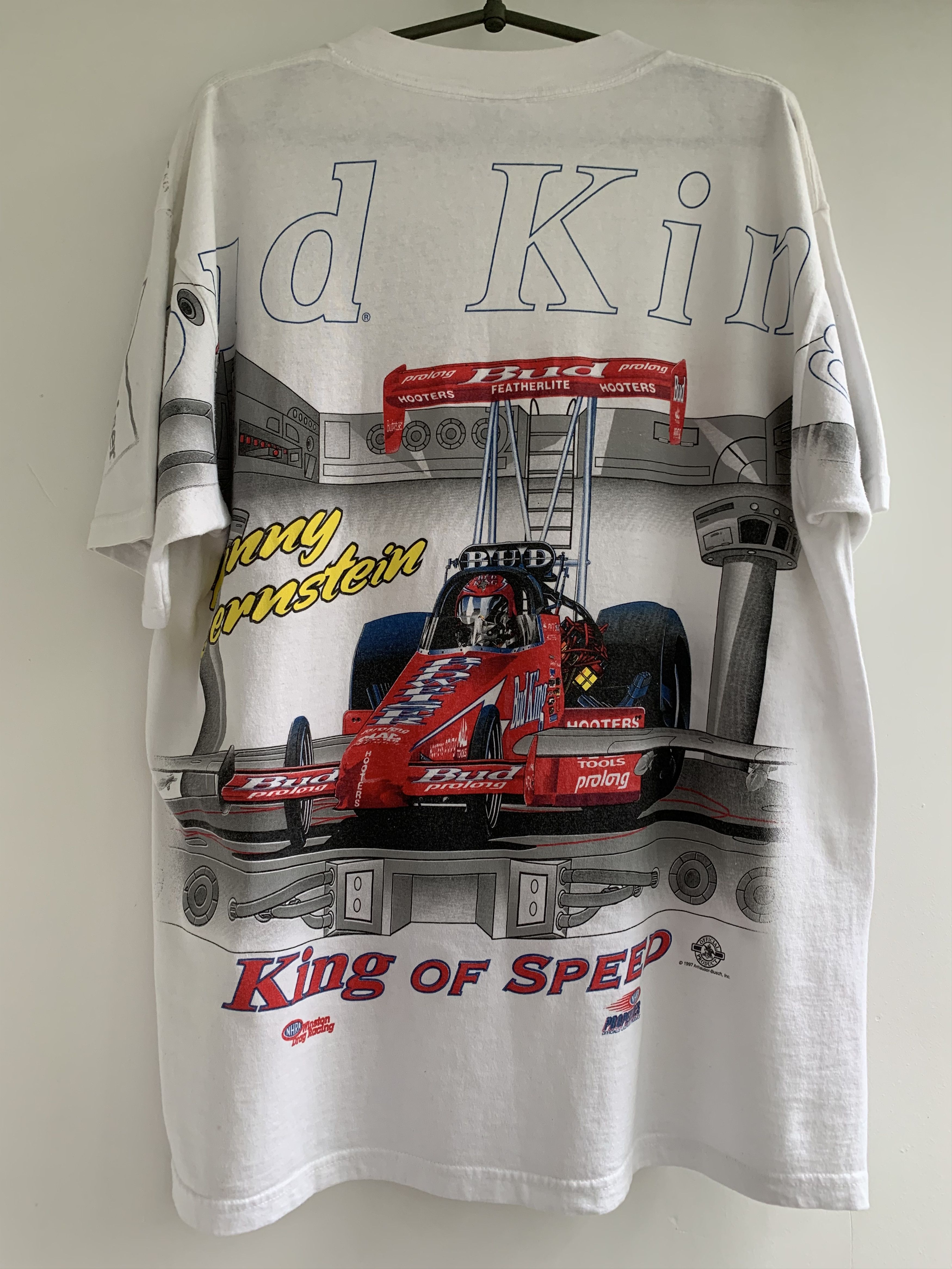 Budweiser Budweiser vintage t shirt Kenny Bernstein bud king Size US XL / EU 56 / 4 - 6 Thumbnail