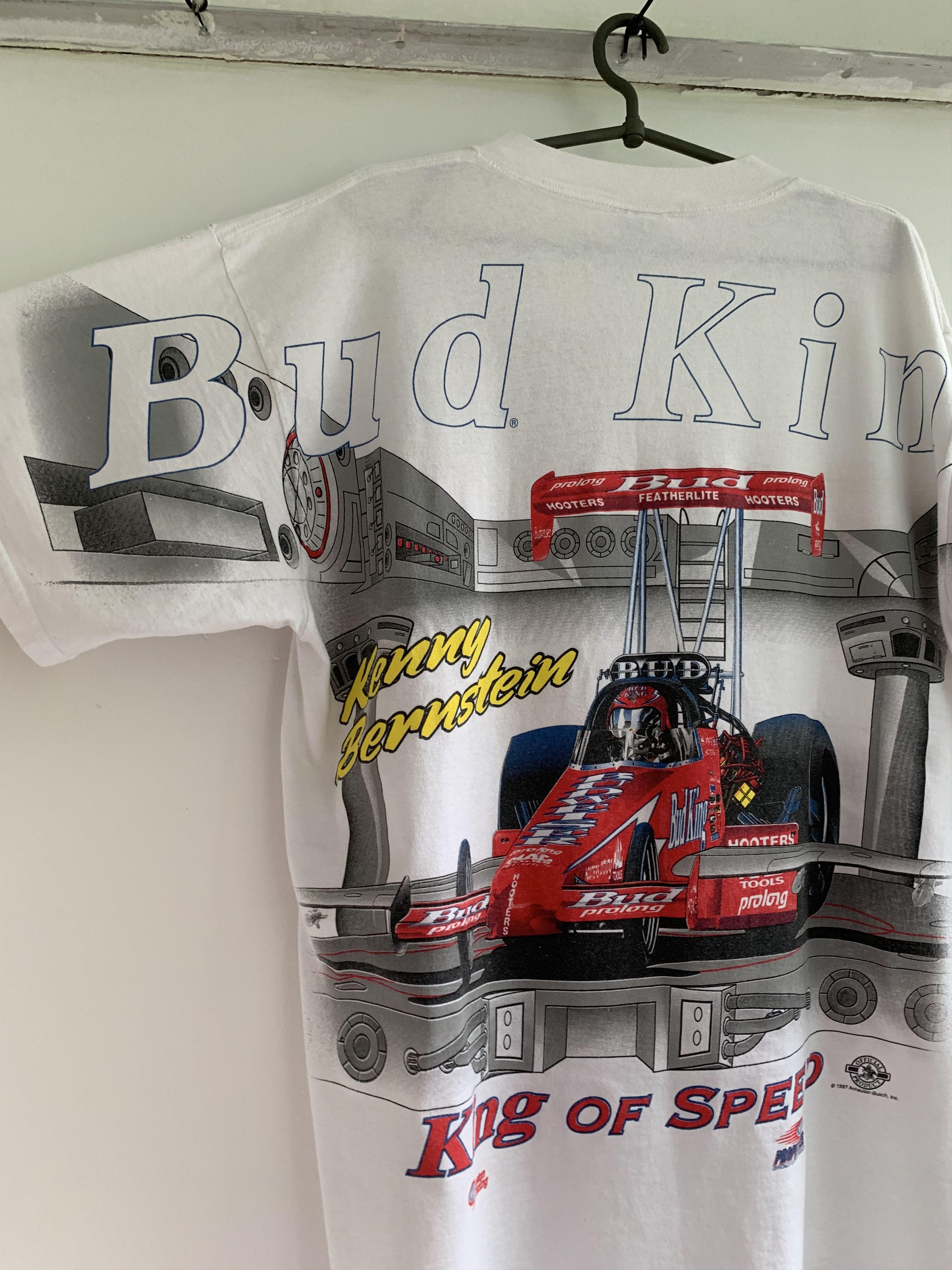 Budweiser Budweiser vintage t shirt Kenny Bernstein bud king Size US XL / EU 56 / 4 - 8 Thumbnail