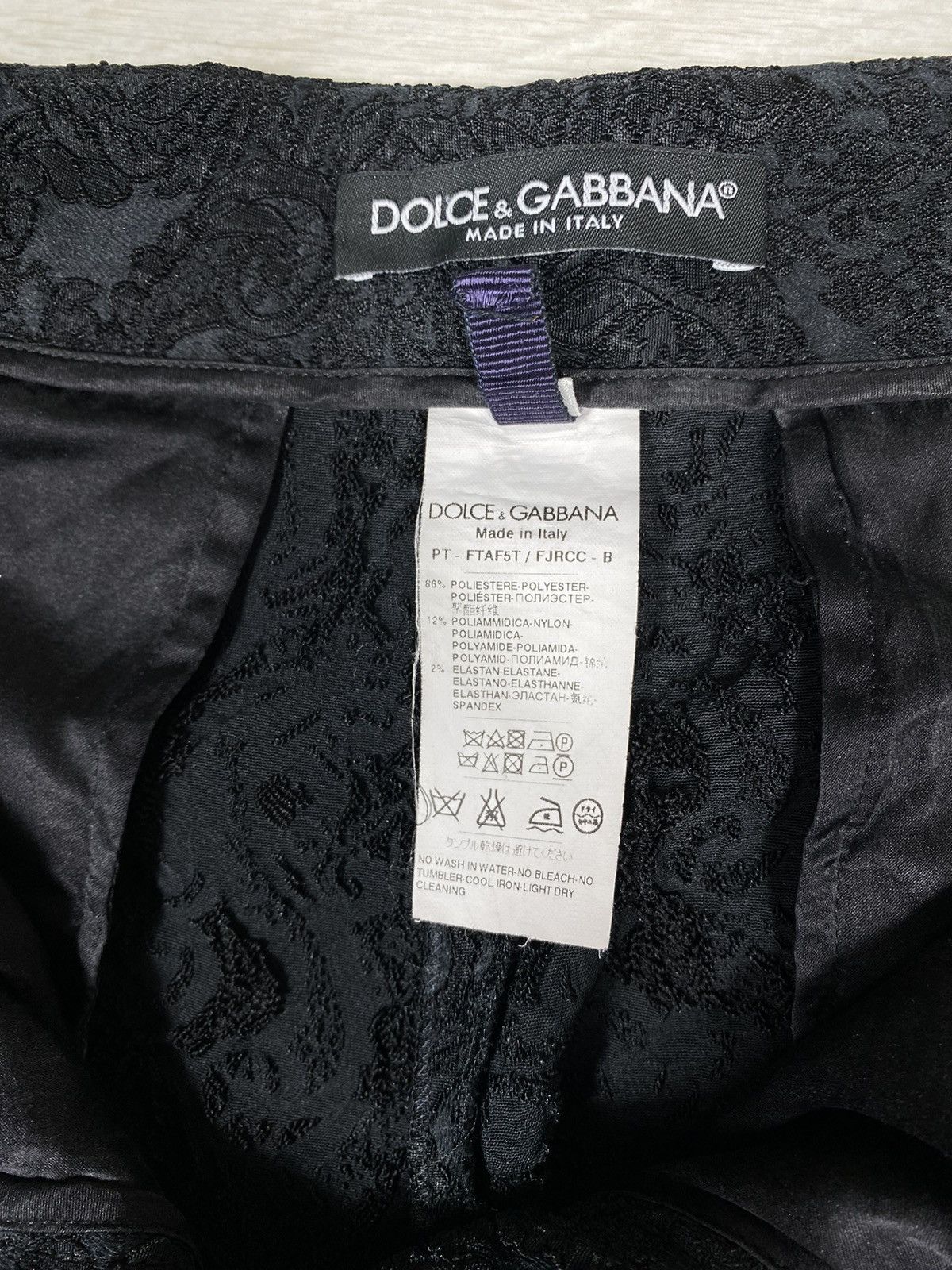 Dolce & Gabbana Dolce & Gabbana Pants Lace Size 34" / US 12 / IT 48 - 8 Thumbnail