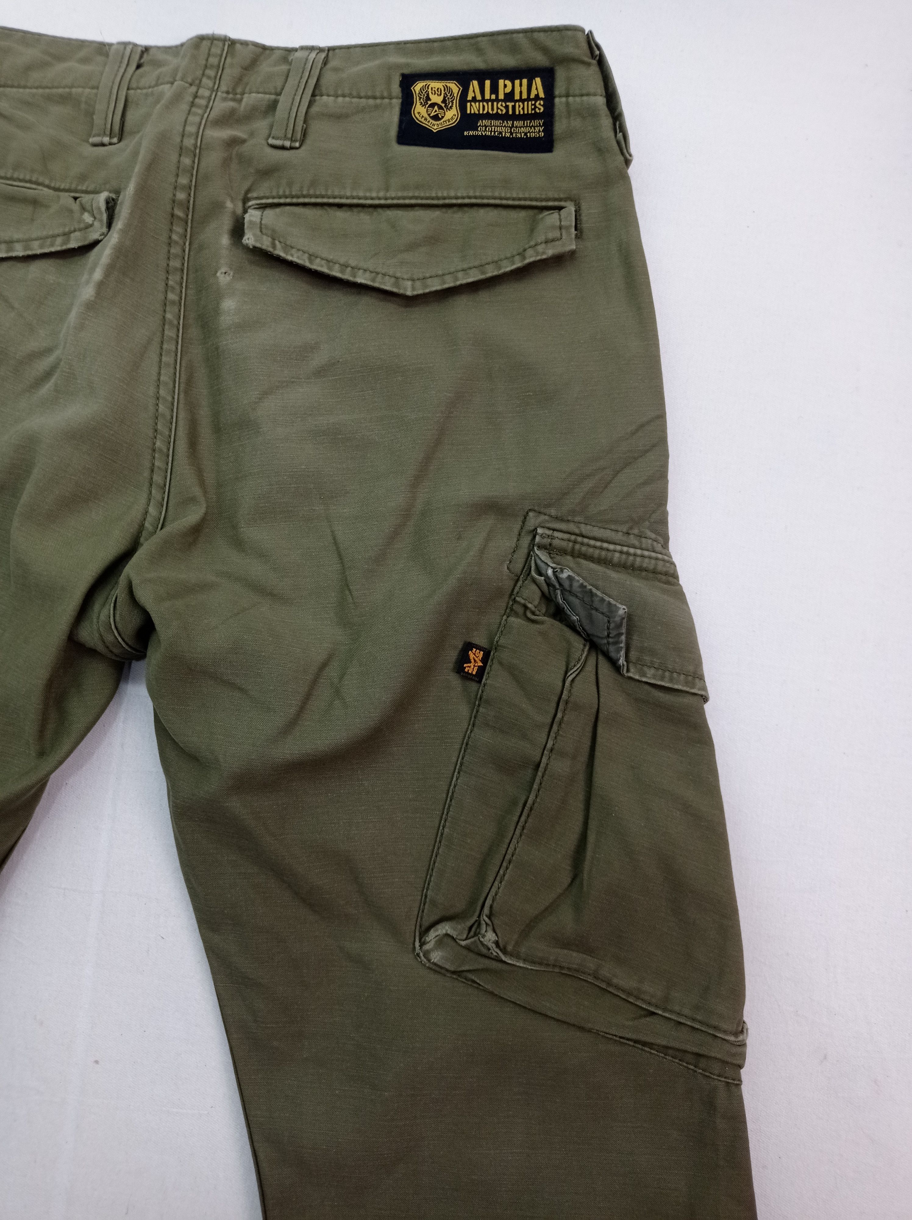 Alpha Industries Alpha Industries Green Navy Cargo Pants Size US 28 / EU 44 - 11 Thumbnail
