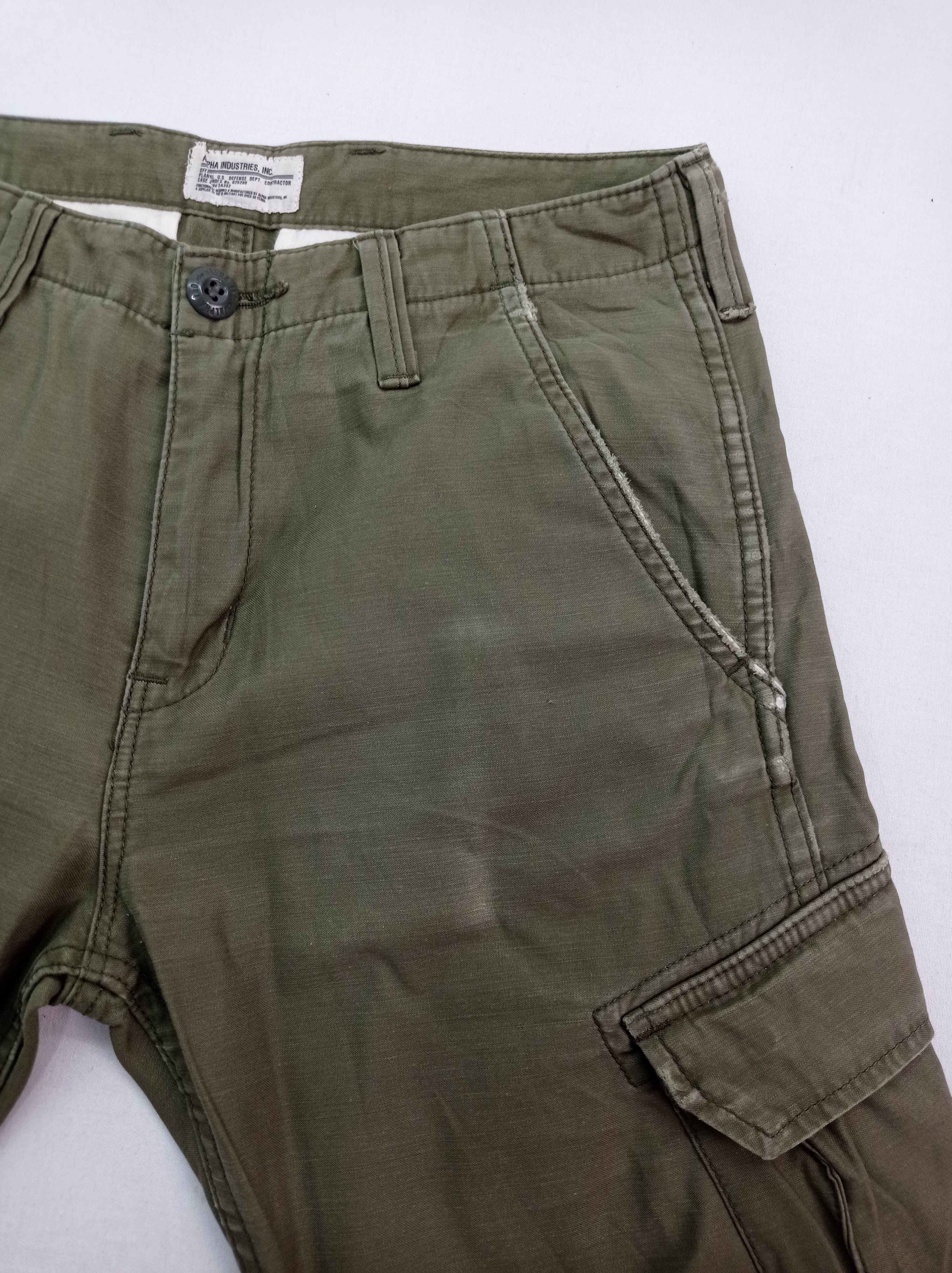 Alpha Industries Alpha Industries Green Navy Cargo Pants Size US 28 / EU 44 - 6 Thumbnail