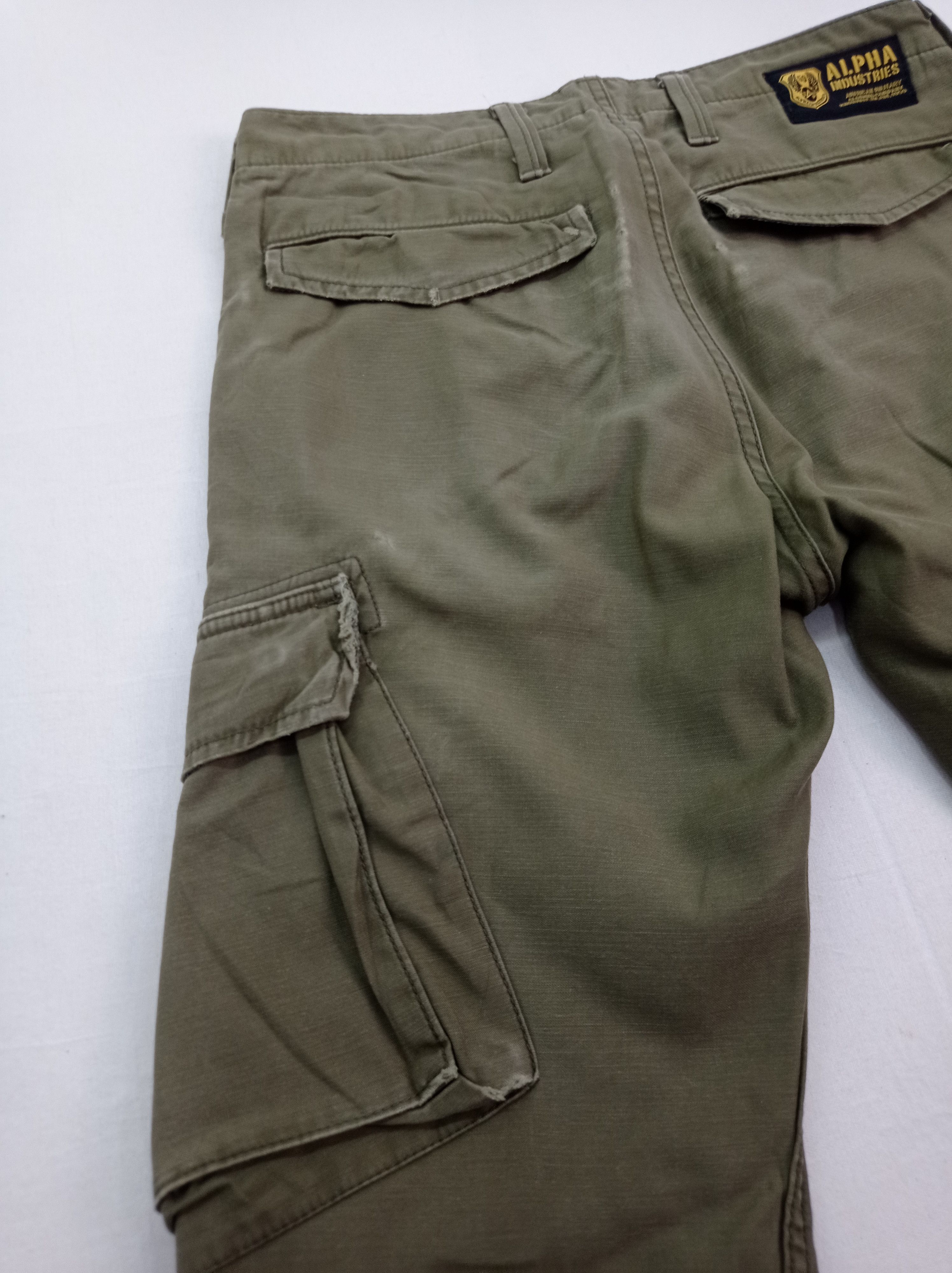 Alpha Industries Alpha Industries Green Navy Cargo Pants Size US 28 / EU 44 - 10 Thumbnail
