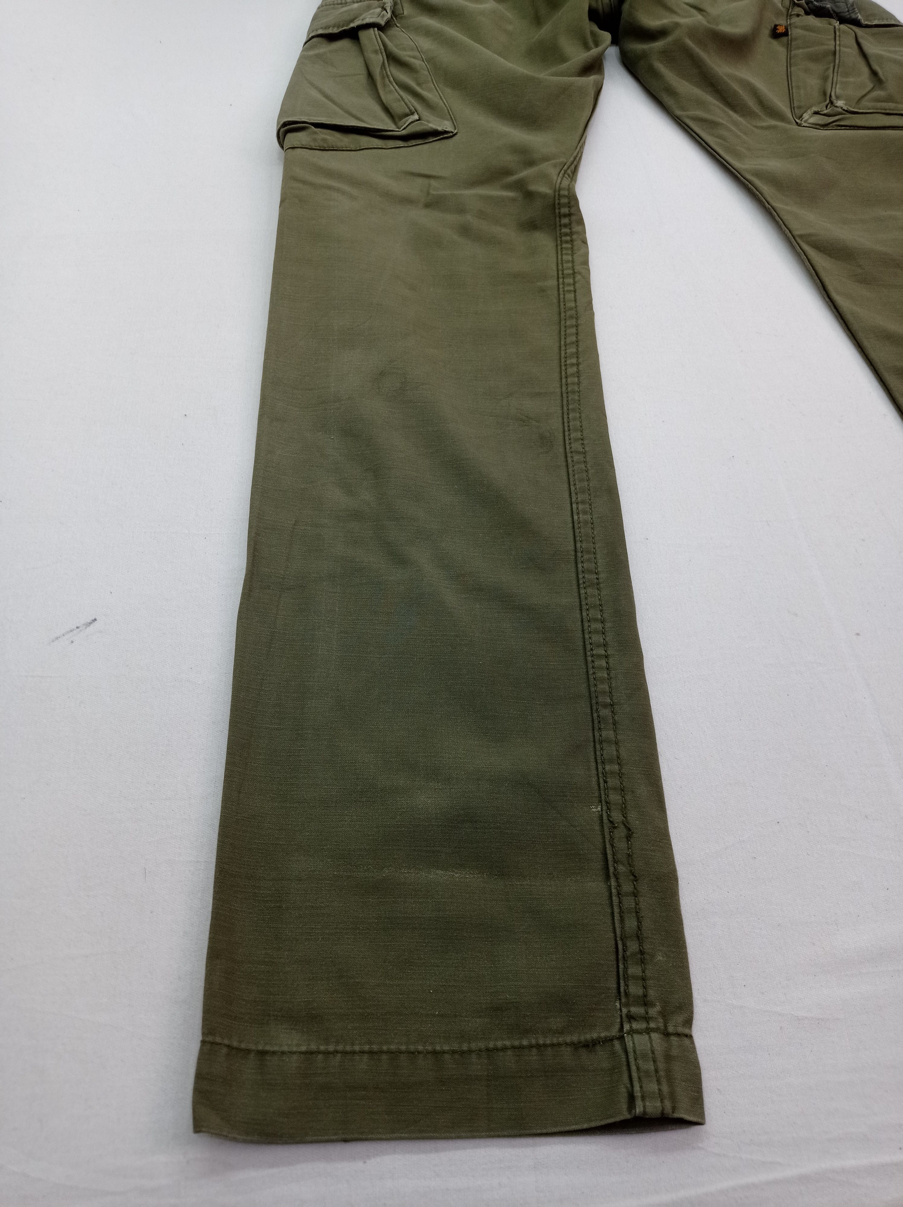Alpha Industries Alpha Industries Green Navy Cargo Pants Size US 28 / EU 44 - 12 Thumbnail