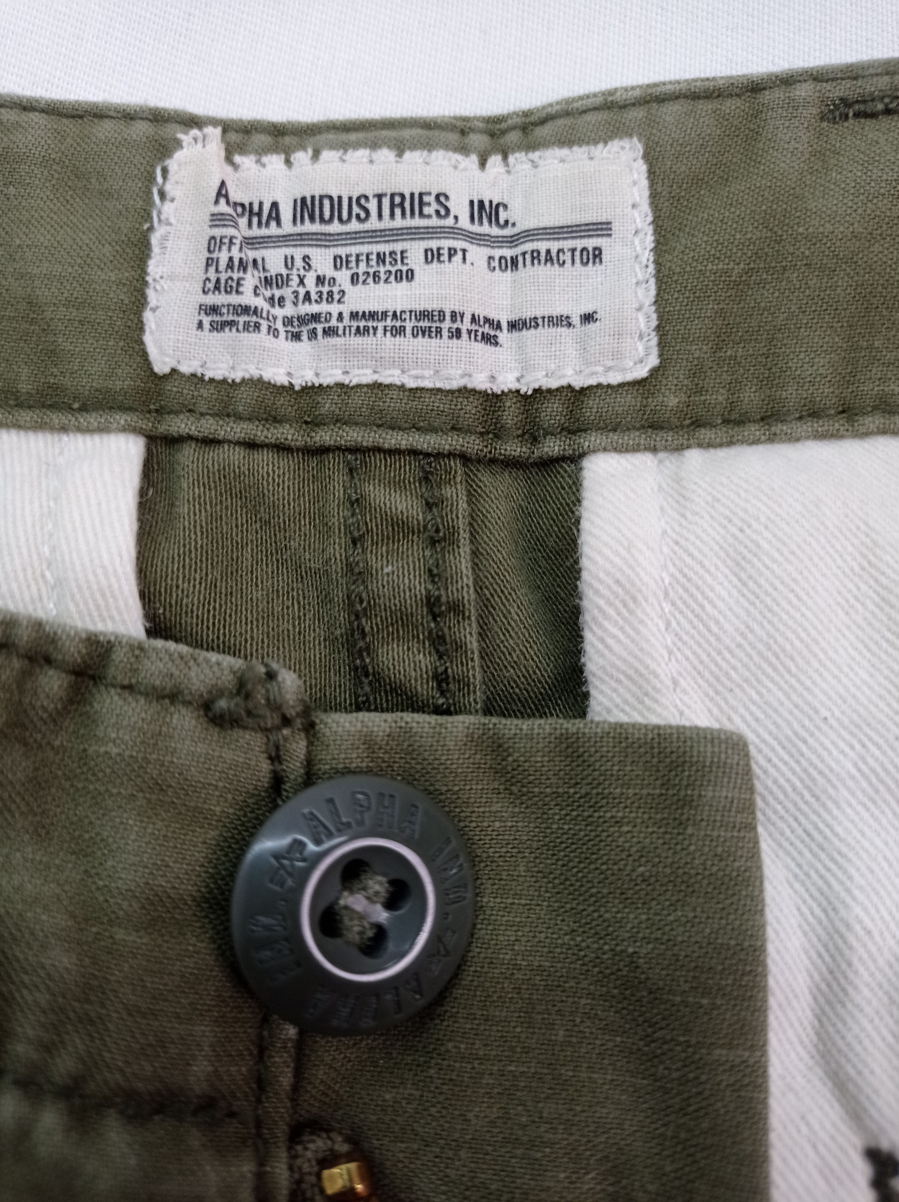 Alpha Industries Alpha Industries Green Navy Cargo Pants Size US 28 / EU 44 - 4 Thumbnail