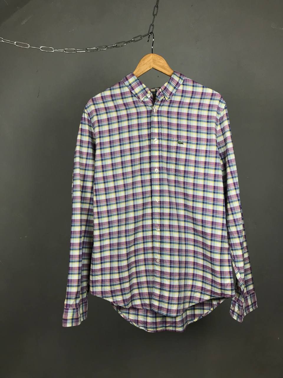 Lacoste Lacoste luxury streetwear multicolor shirt Size US L / EU 52-54 / 3 - 1 Thumbnail