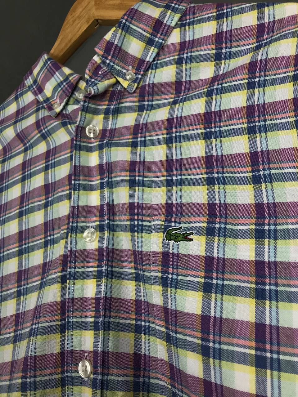 Lacoste Lacoste luxury streetwear multicolor shirt Size US L / EU 52-54 / 3 - 3 Thumbnail