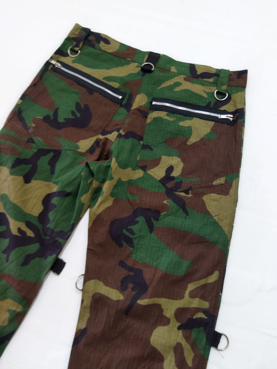 Vintage NINE DEEP Many Pockets Zipper Cargo Pants - Size 32 Size US 32 / EU 48 - 3 Thumbnail