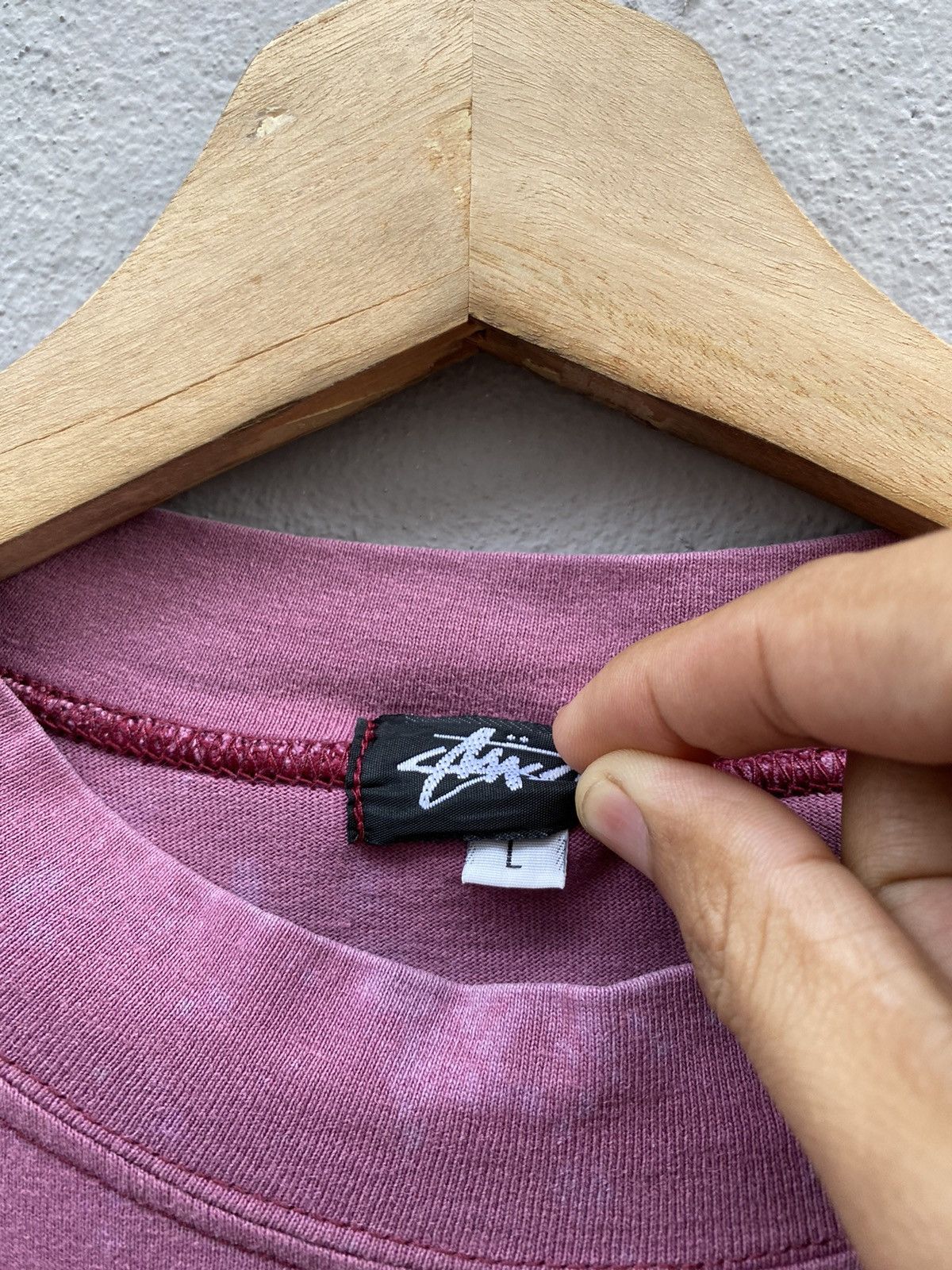 Stussy × Vintage 🔥Very RARE🔥Vintage 80s OG Stüssy Tribe Double SS Purple Tee Size US XL / EU 56 / 4 - 4 Thumbnail