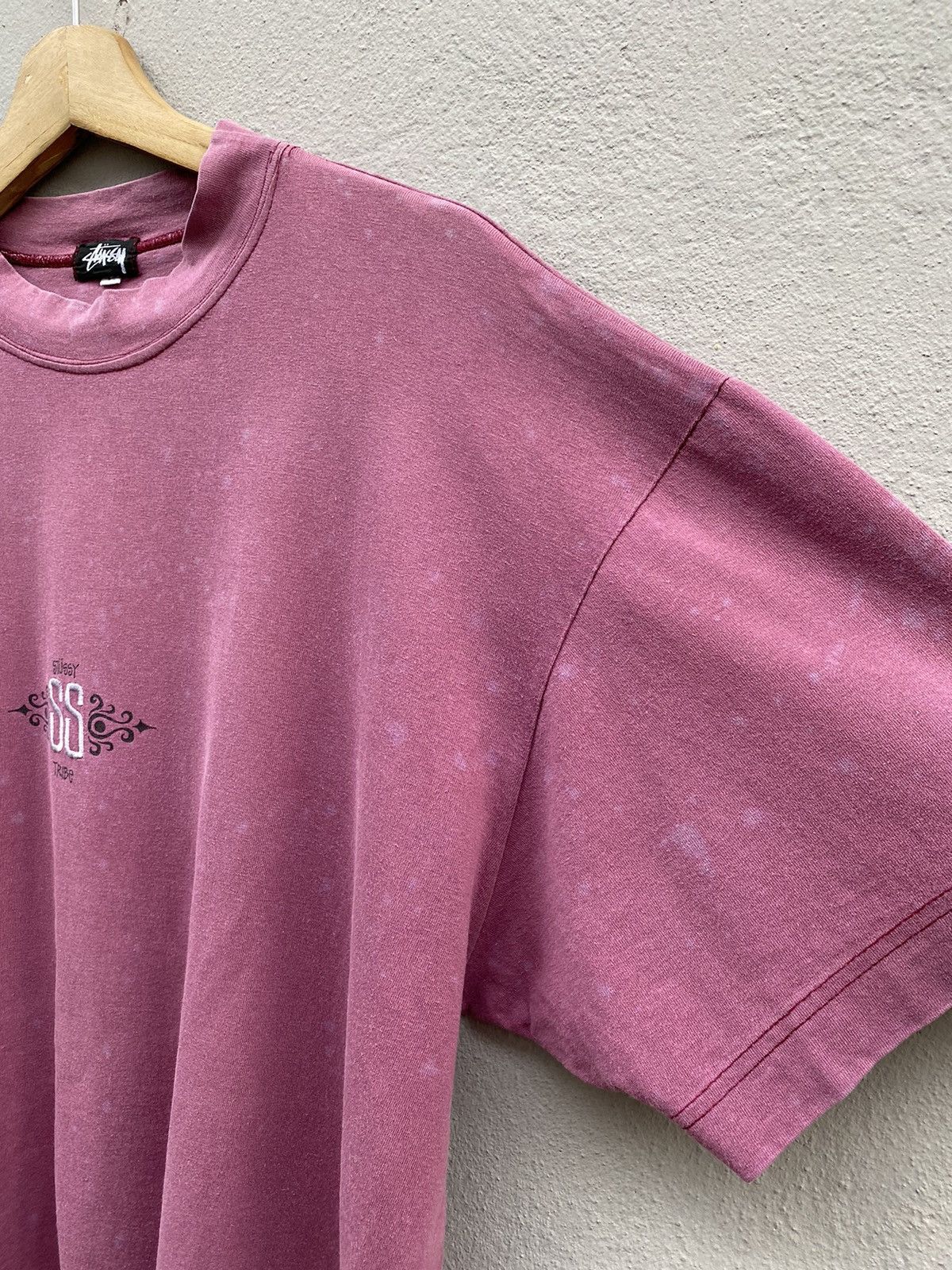 Stussy × Vintage 🔥Very RARE🔥Vintage 80s OG Stüssy Tribe Double SS Purple Tee Size US XL / EU 56 / 4 - 7 Thumbnail