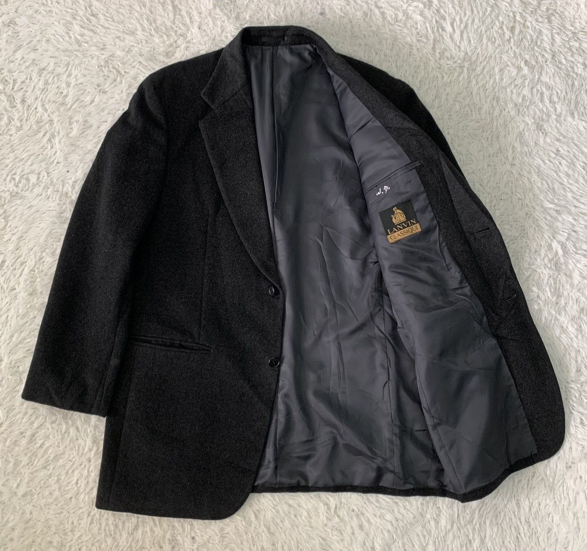 Lanvin Vtg Lanvin Classique Cashmere Jacket Coat/Blazer Size US L / EU 52-54 / 3 - 12 Thumbnail