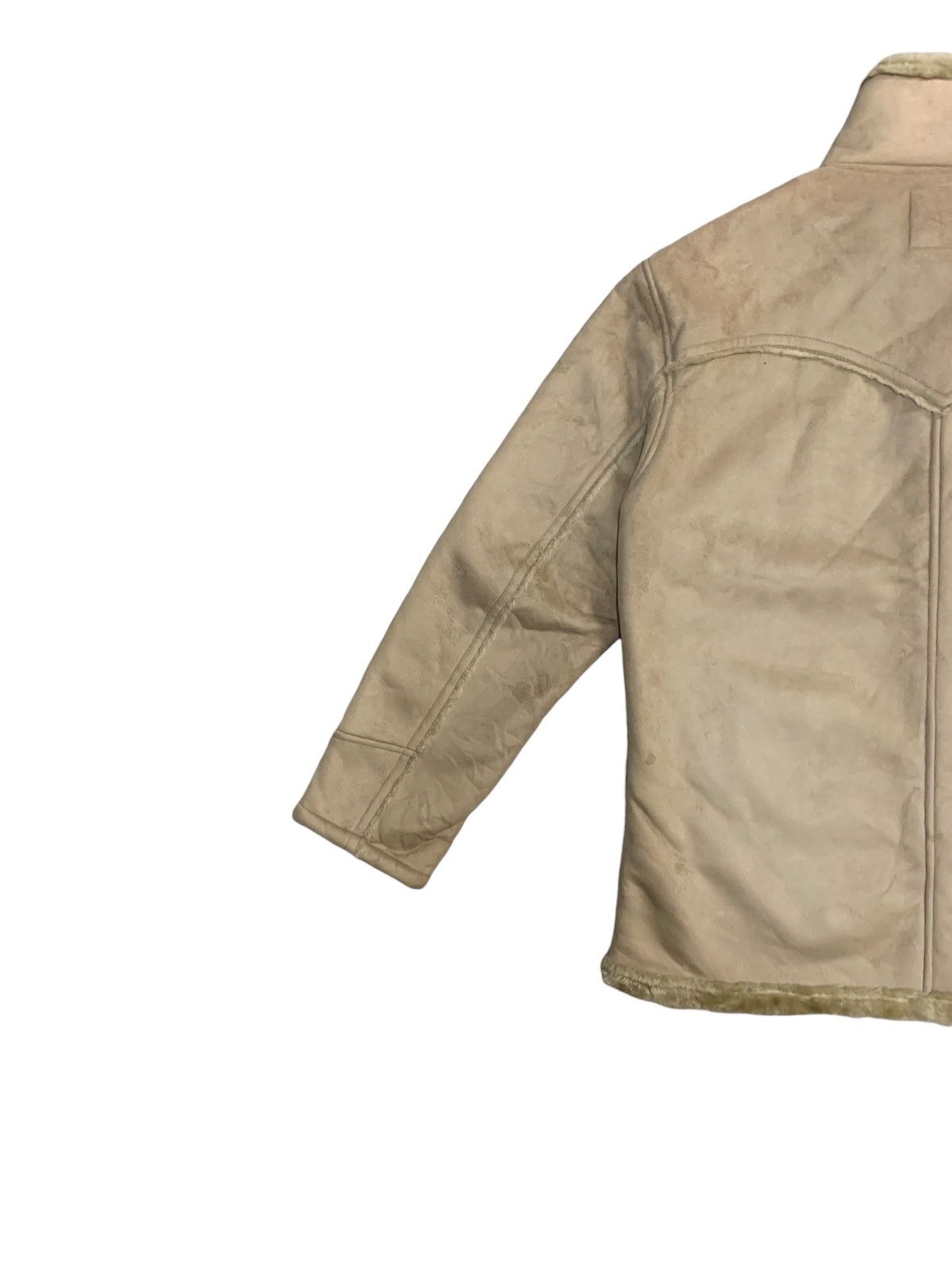 Designer × Kansai Yamamoto Kansai Jeans Sherpa Fur Collar Sherpa Jacket Size US L / EU 52-54 / 3 - 9 Thumbnail