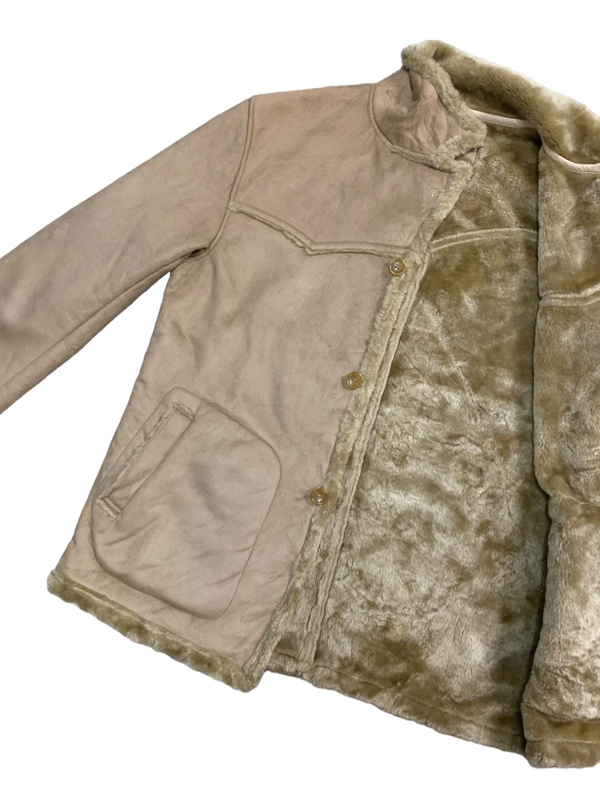 Designer × Kansai Yamamoto Kansai Jeans Sherpa Fur Collar Sherpa Jacket Size US L / EU 52-54 / 3 - 7 Thumbnail