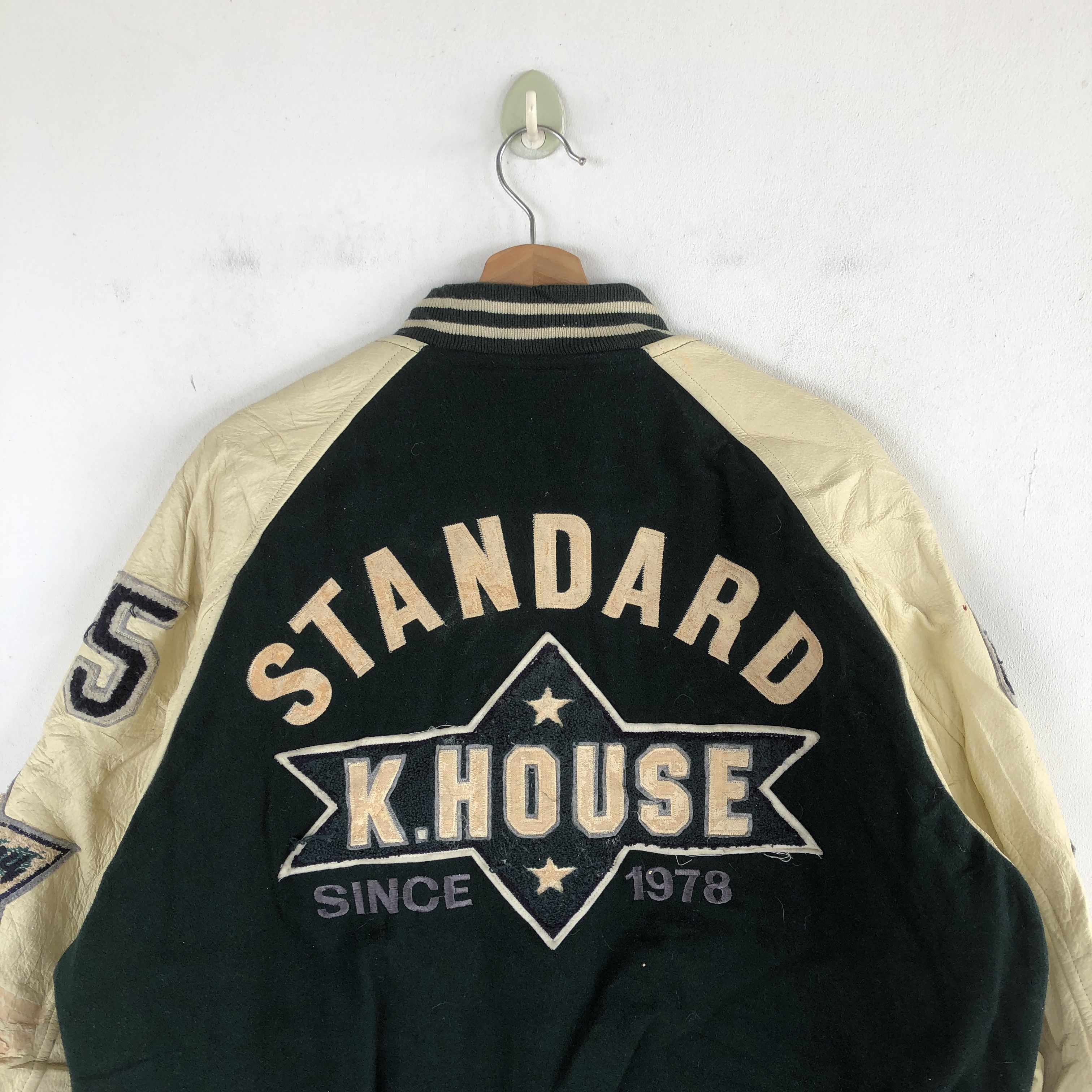 Japanese Brand × Vintage Vintage Kearney House Varsity Jacket Leather Patches Jacket Size US XL / EU 56 / 4 - 3 Thumbnail