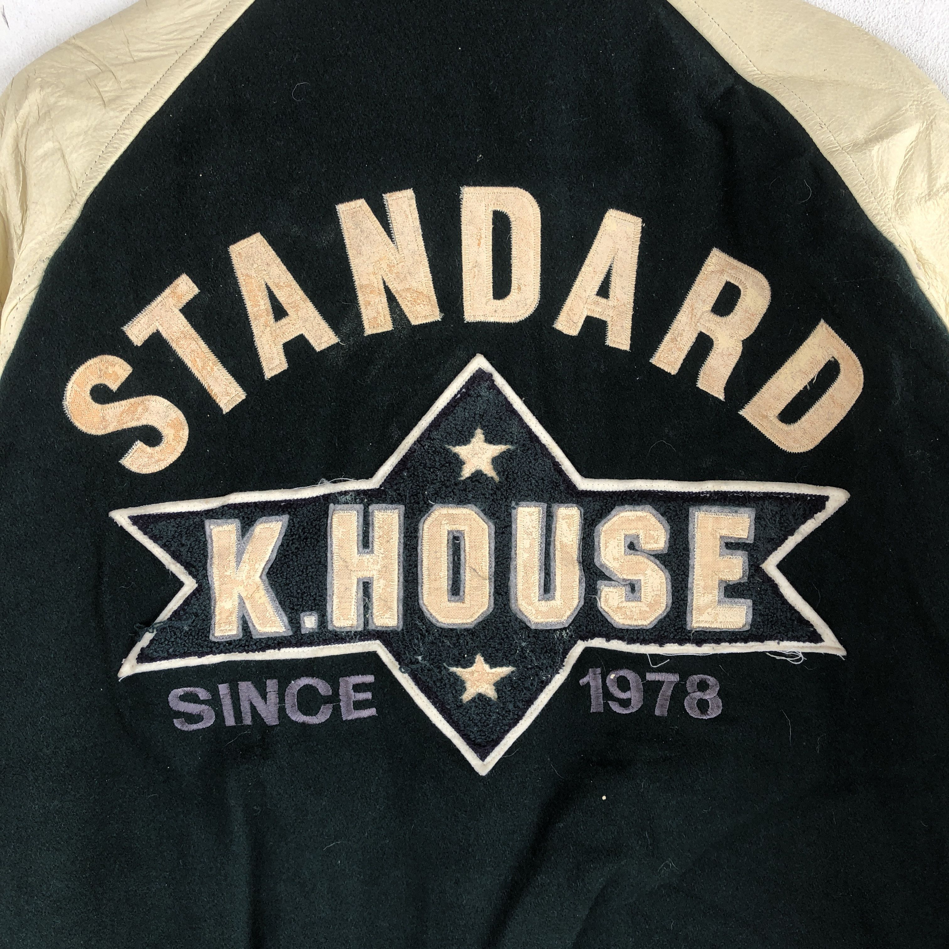 Japanese Brand × Vintage Vintage Kearney House Varsity Jacket Leather Patches Jacket Size US XL / EU 56 / 4 - 5 Thumbnail