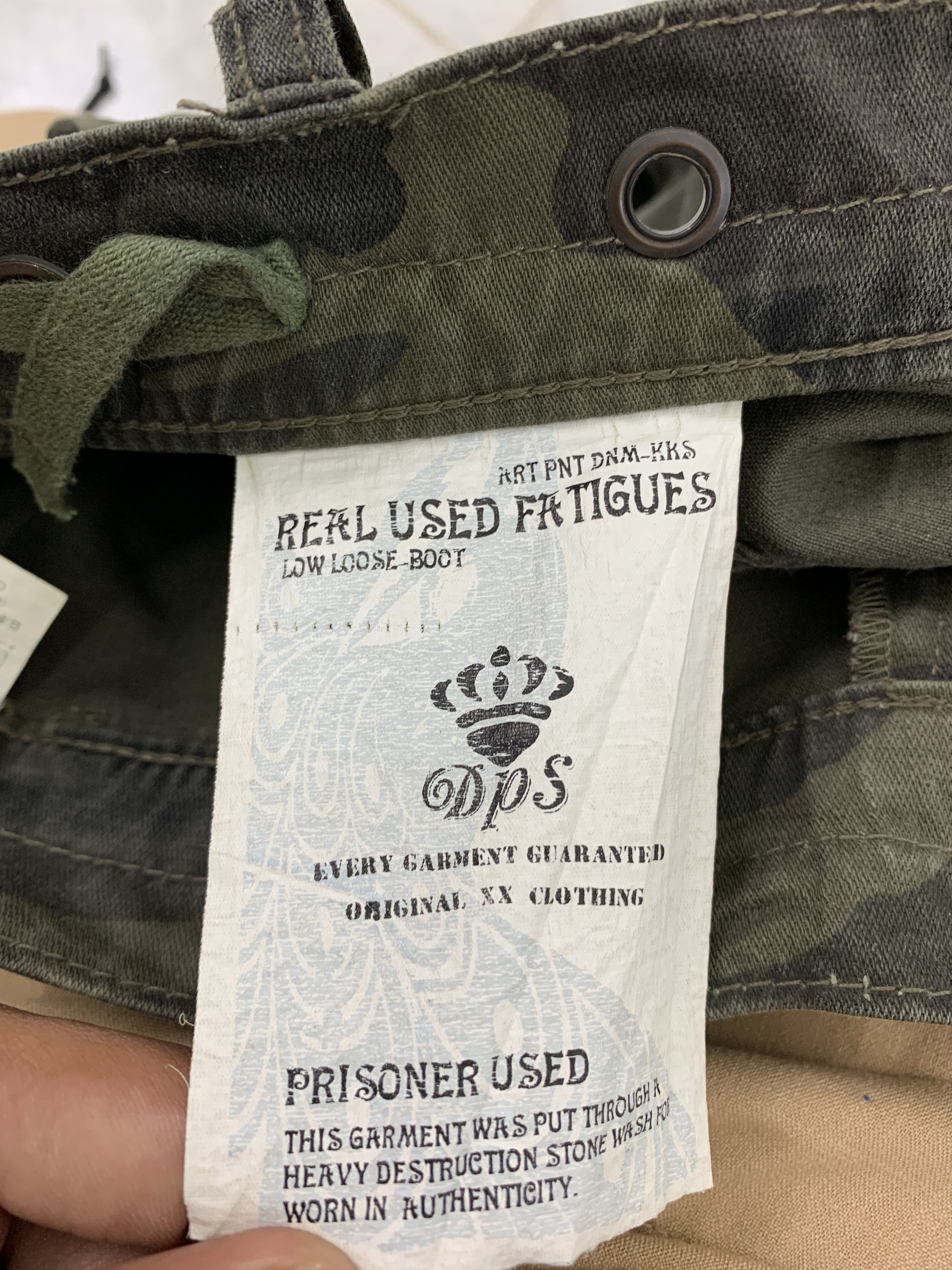 Japanese Brand Handcrafted Army Military Cargo Japanese Branded Double Knee Size US 31 - 20 Thumbnail