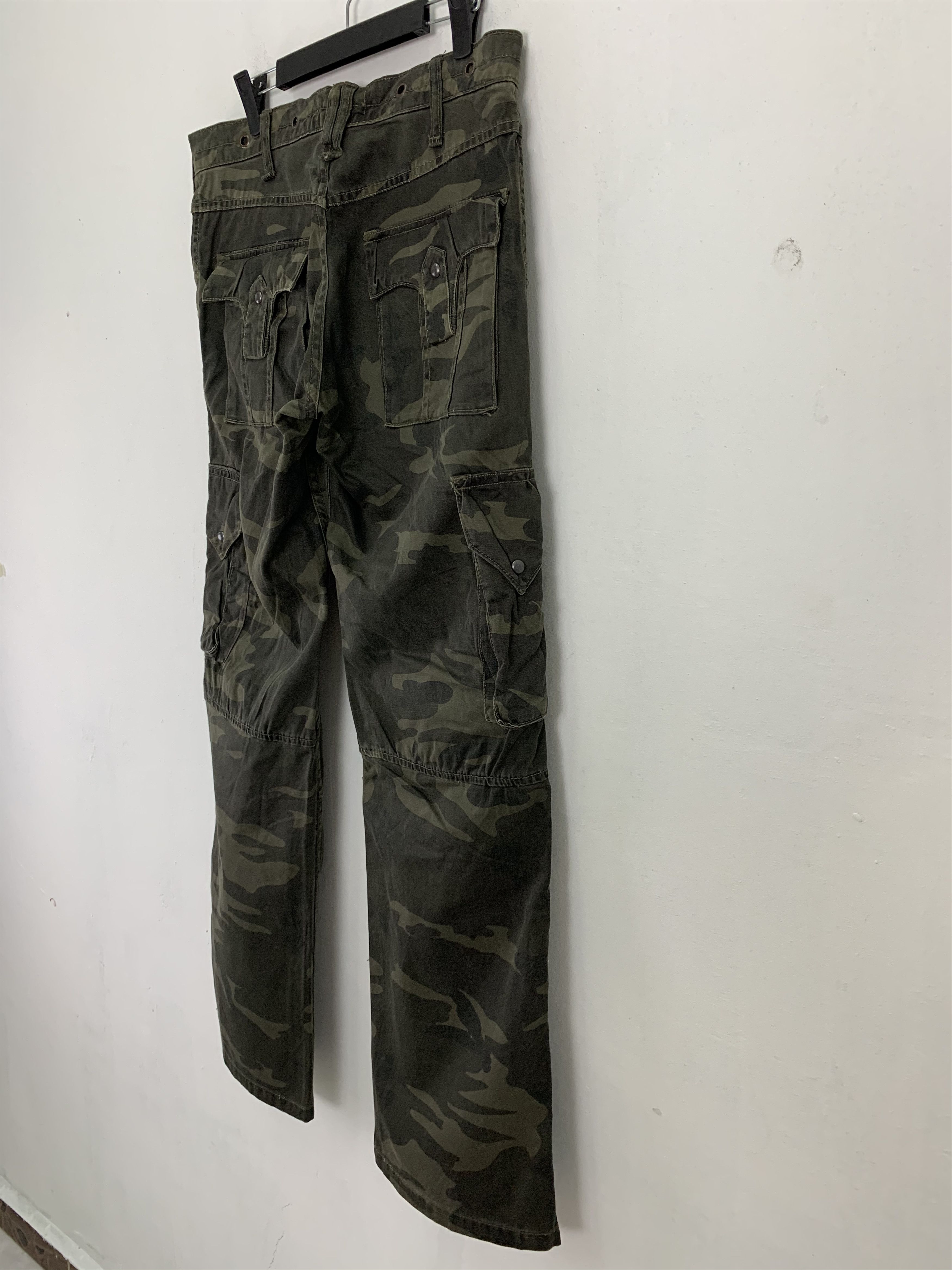 Japanese Brand Handcrafted Army Military Cargo Japanese Branded Double Knee Size US 31 - 16 Thumbnail
