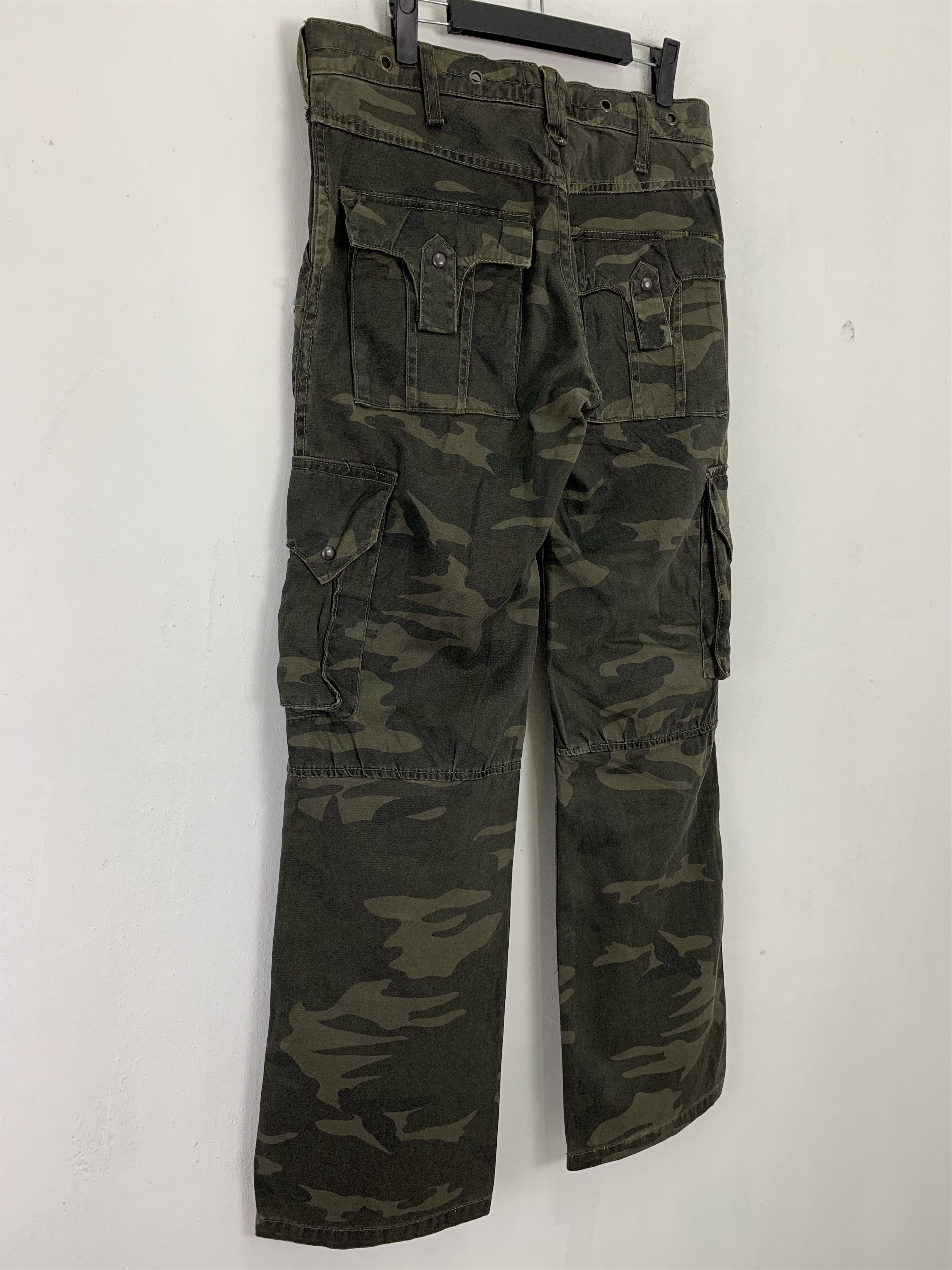 Japanese Brand Handcrafted Army Military Cargo Japanese Branded Double Knee Size US 31 - 18 Thumbnail