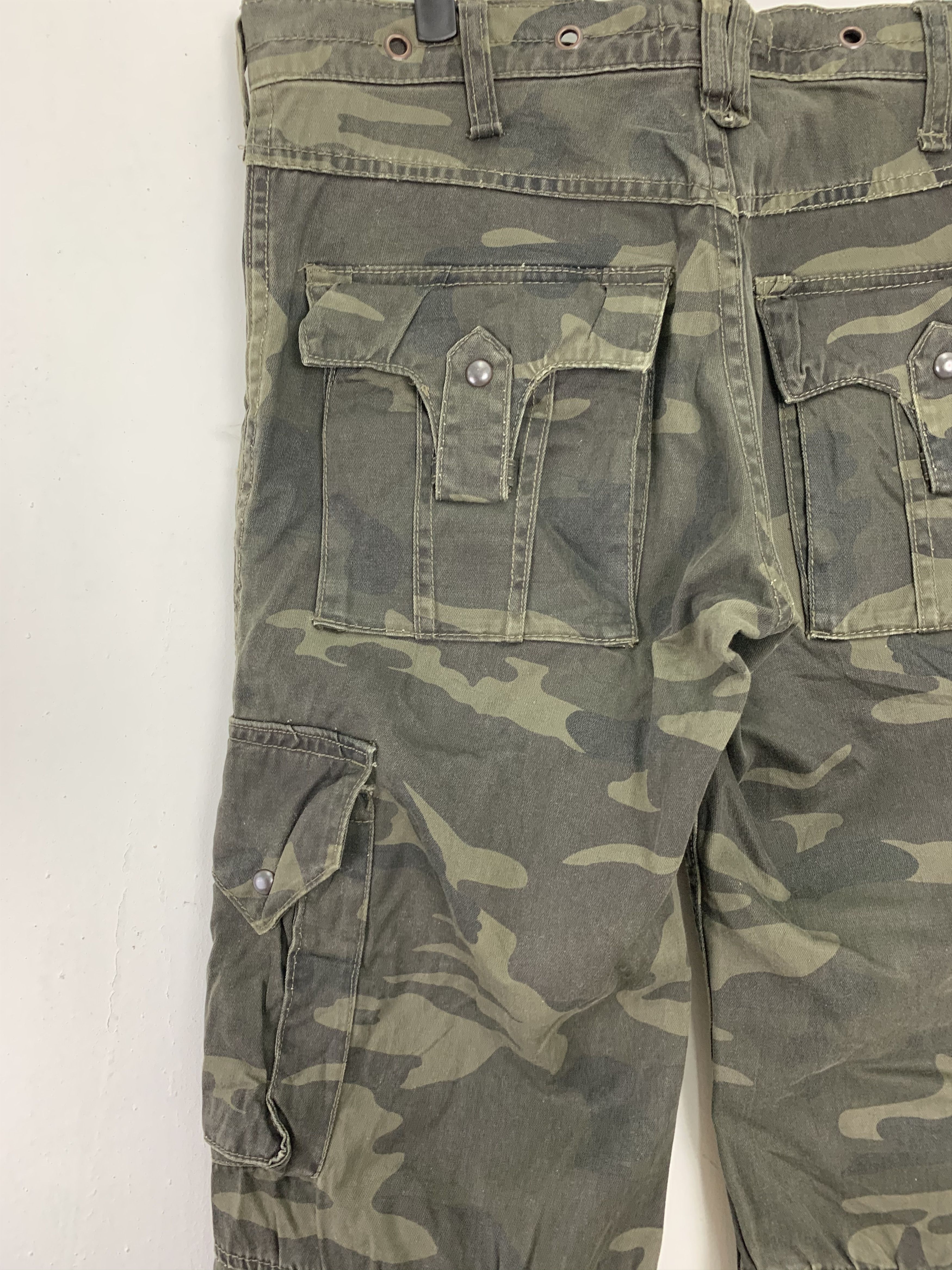 Japanese Brand Handcrafted Army Military Cargo Japanese Branded Double Knee Size US 31 - 17 Thumbnail