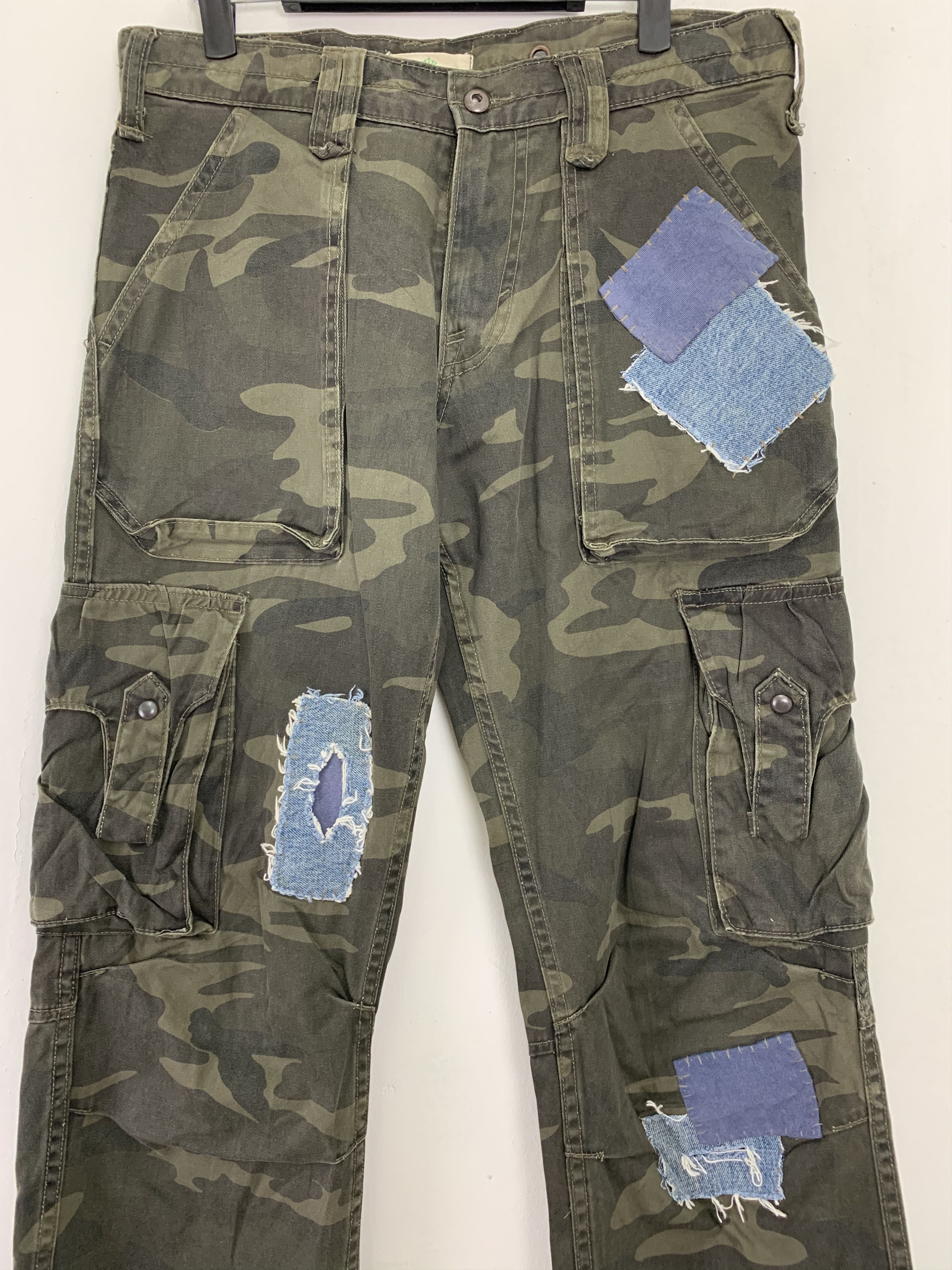 Japanese Brand Handcrafted Army Military Cargo Japanese Branded Double Knee Size US 31 - 4 Thumbnail