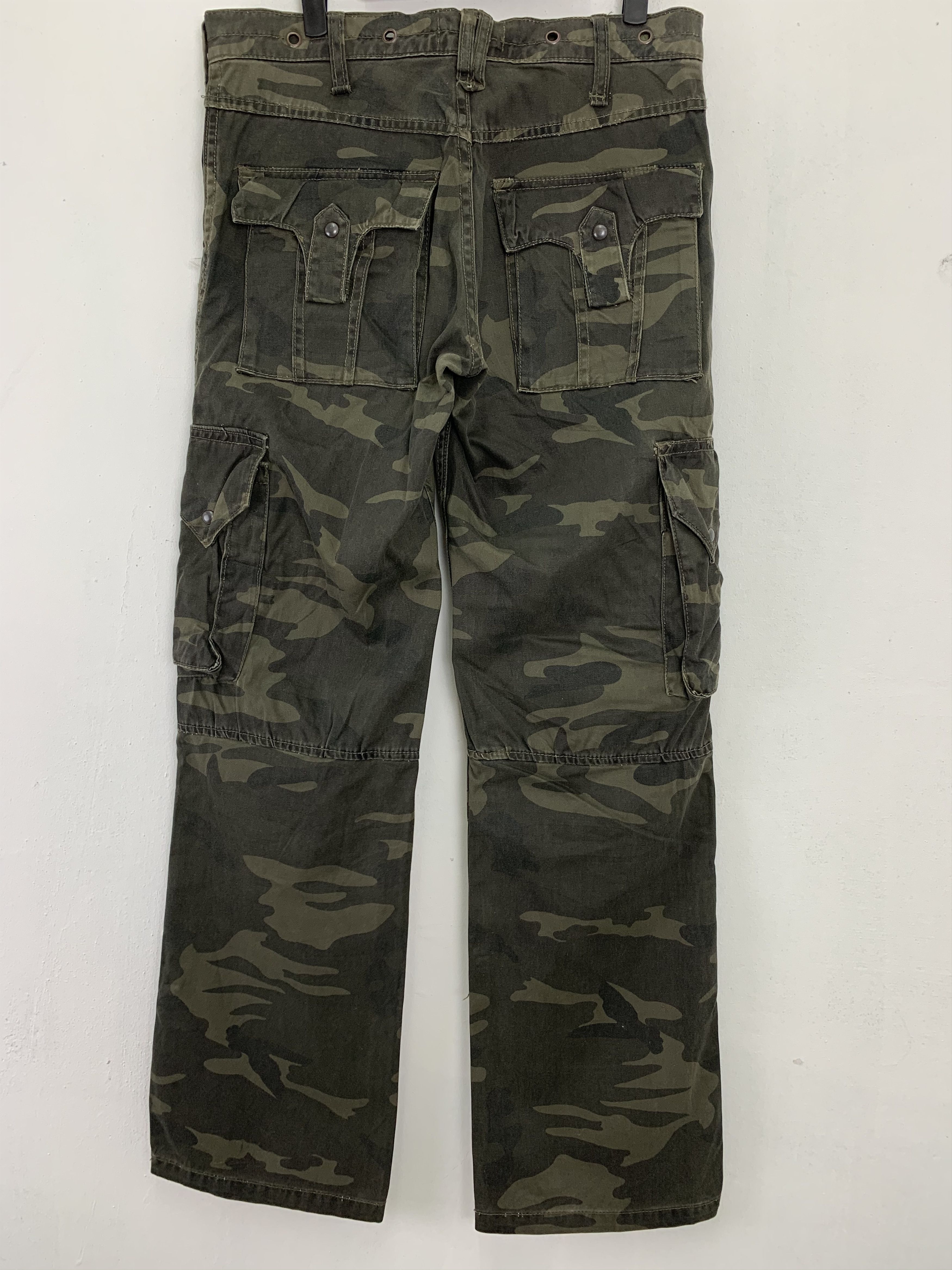 Japanese Brand Handcrafted Army Military Cargo Japanese Branded Double Knee Size US 31 - 13 Thumbnail