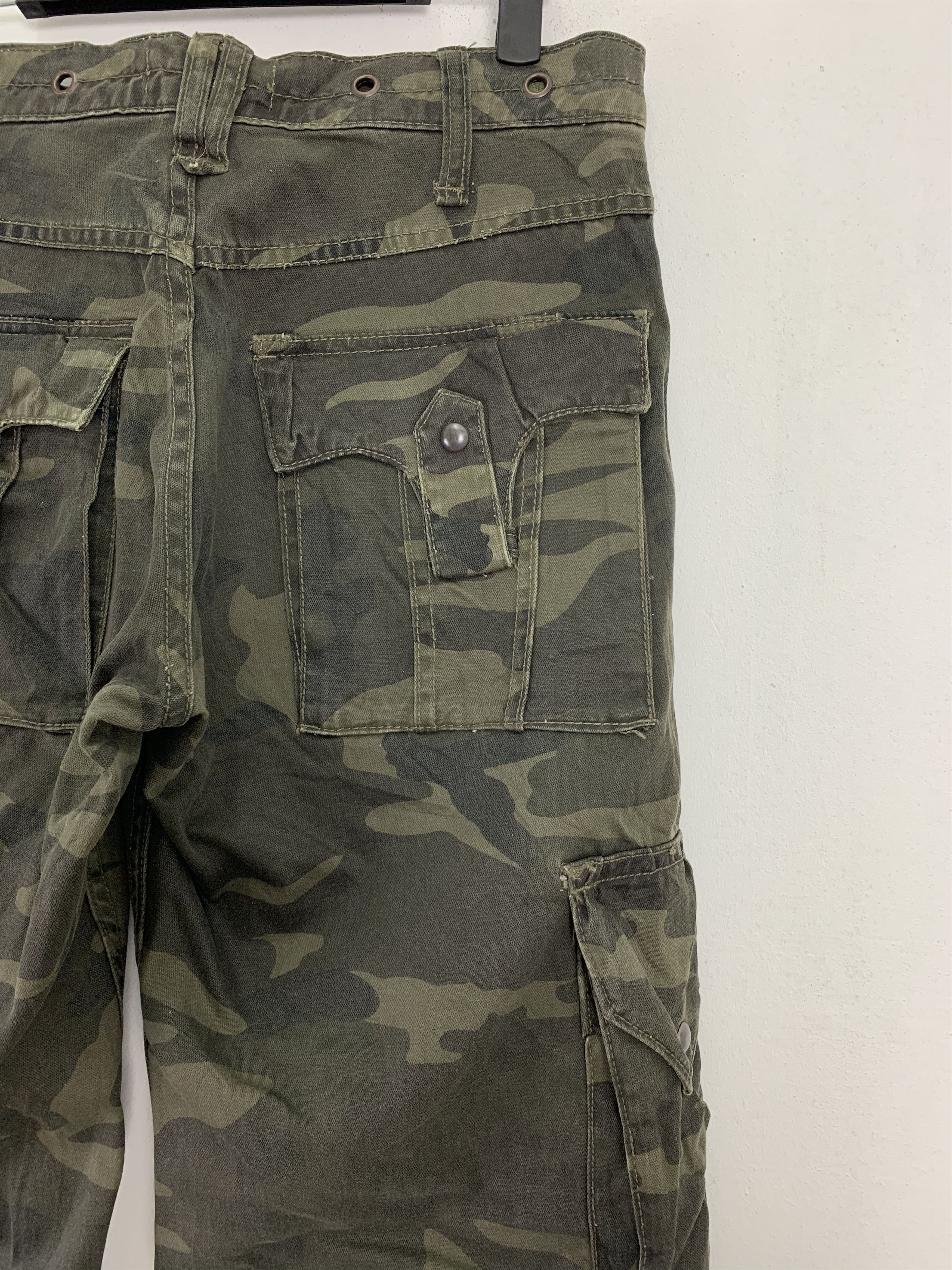Japanese Brand Handcrafted Army Military Cargo Japanese Branded Double Knee Size US 31 - 15 Thumbnail