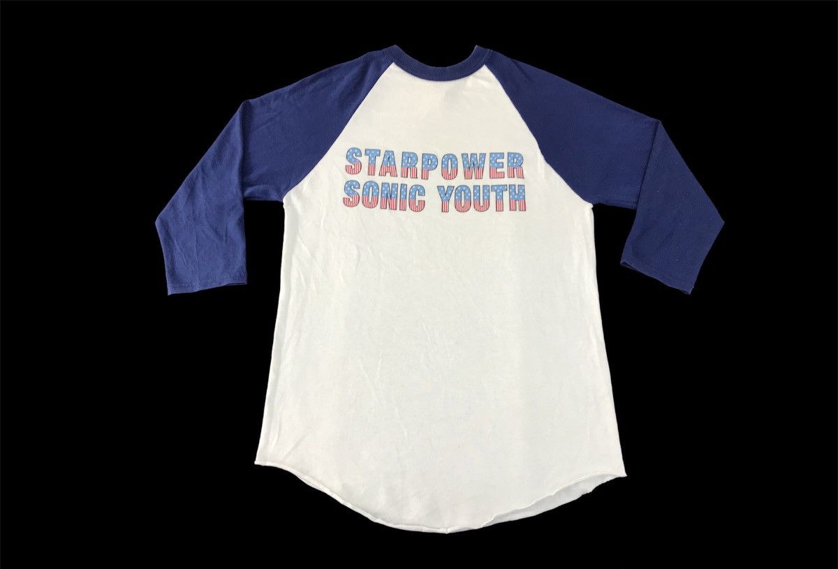 Sonic Youth Starpower 3 Quater Raglan Tee T-shirt Spell Out