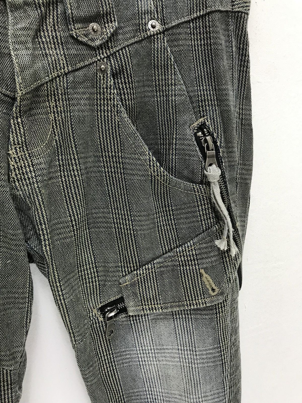 Japanese Brand Japan Brand PPFM Tartan Plaid Pant Multi Pockets Slim Size US 30 / EU 46 - 6 Thumbnail