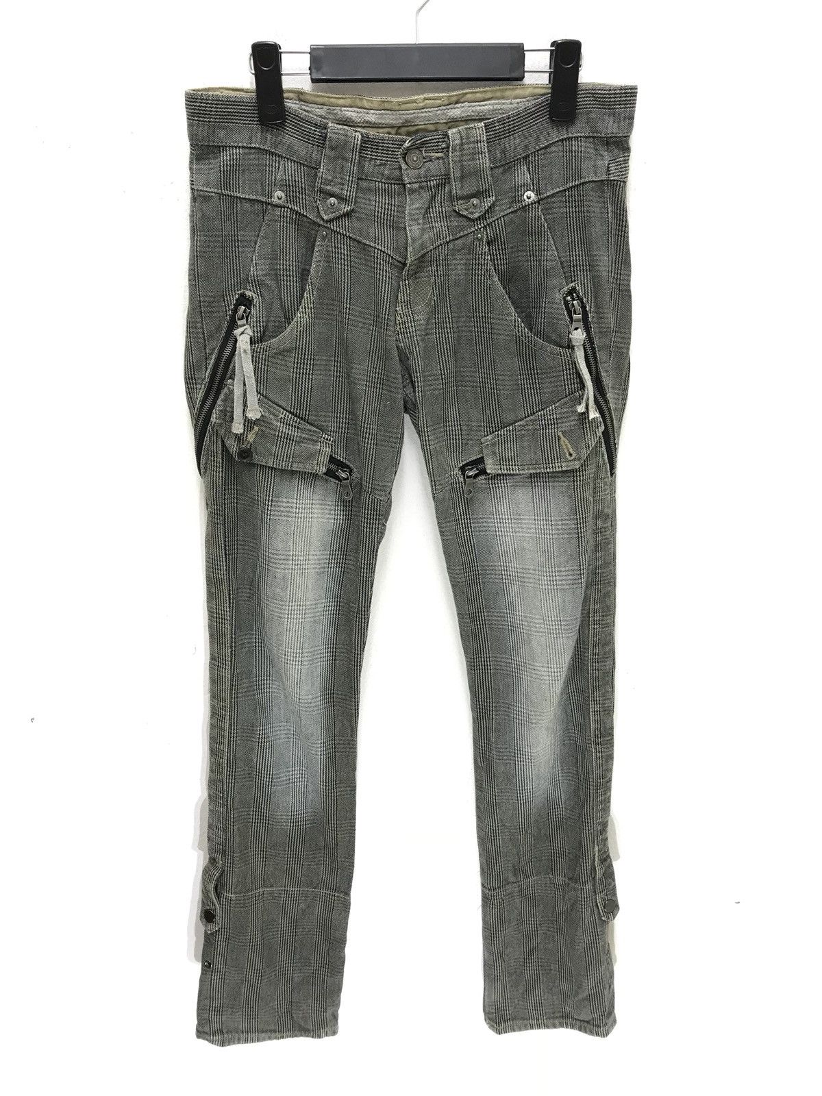 Japanese Brand Japan Brand PPFM Tartan Plaid Pant Multi Pockets Slim Size US 30 / EU 46 - 1 Thumbnail