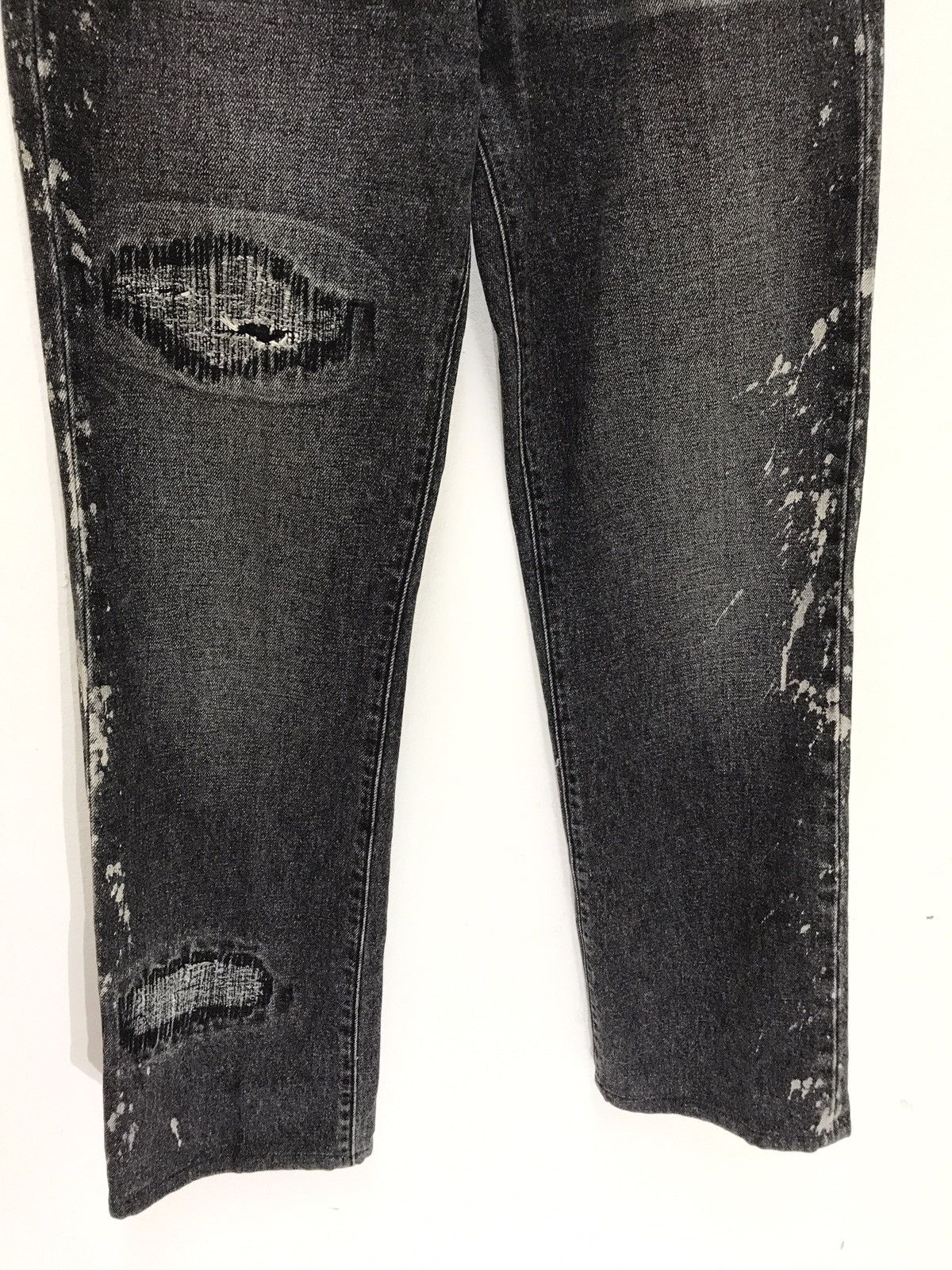 Japanese Brand Japan Brand Monsieur Nicole Acid Washed Patchwork Denim Size US 30 / EU 46 - 3 Thumbnail
