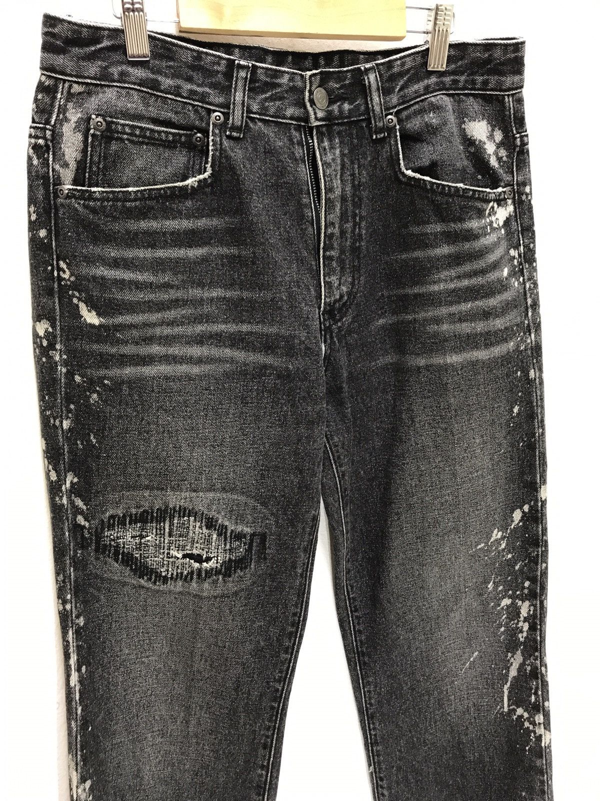 Japan Brand Monsieur Nicole Acid Washed Patchwork Denim