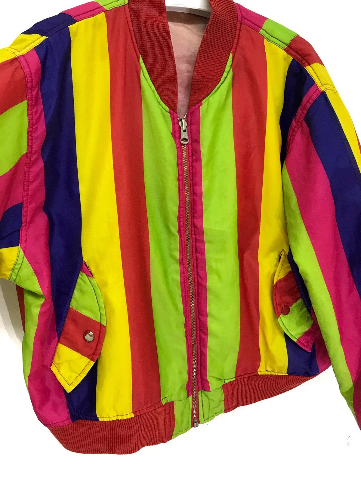 Kenzo ⚡Kenzo Jeans Multi Colourway Striped Padding Bomber Jacket Size US L / EU 52-54 / 3 - 3 Thumbnail
