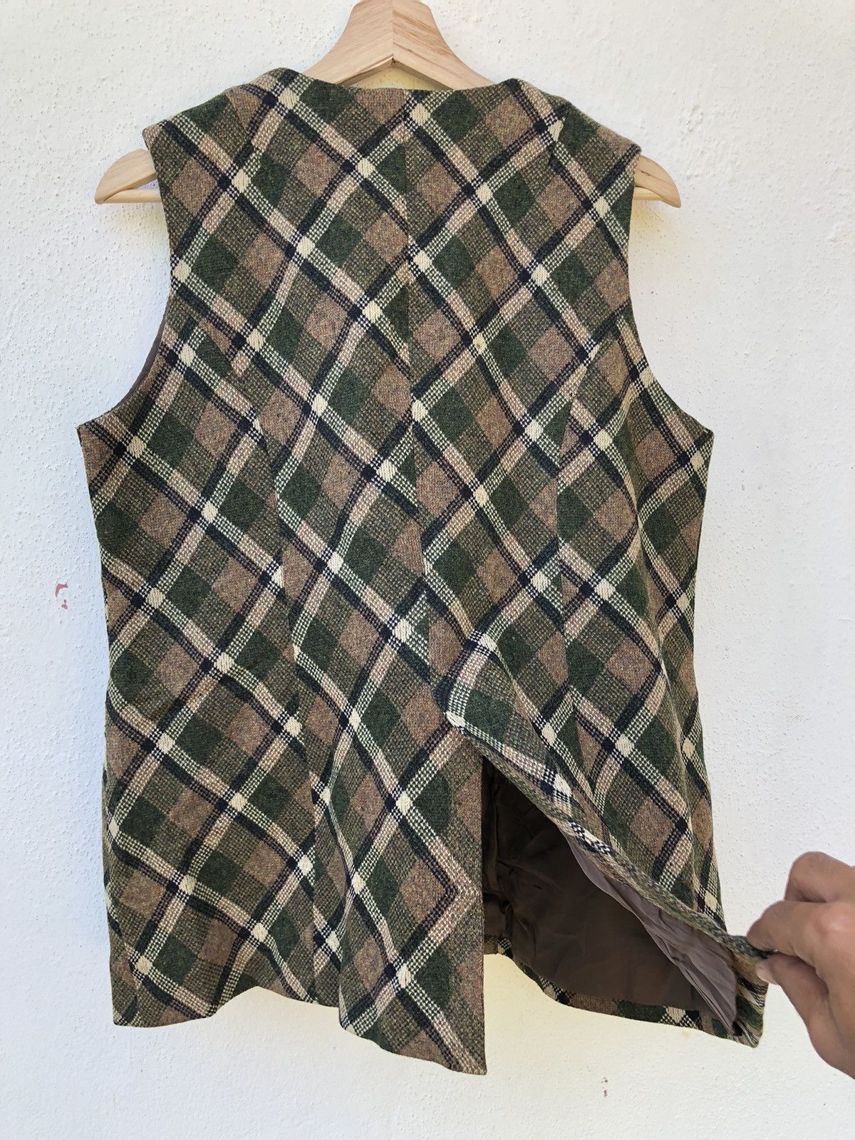 Japanese Brand Japanese Brand Chekered Print Vest Jacket Size US M / EU 48-50 / 2 - 3 Thumbnail