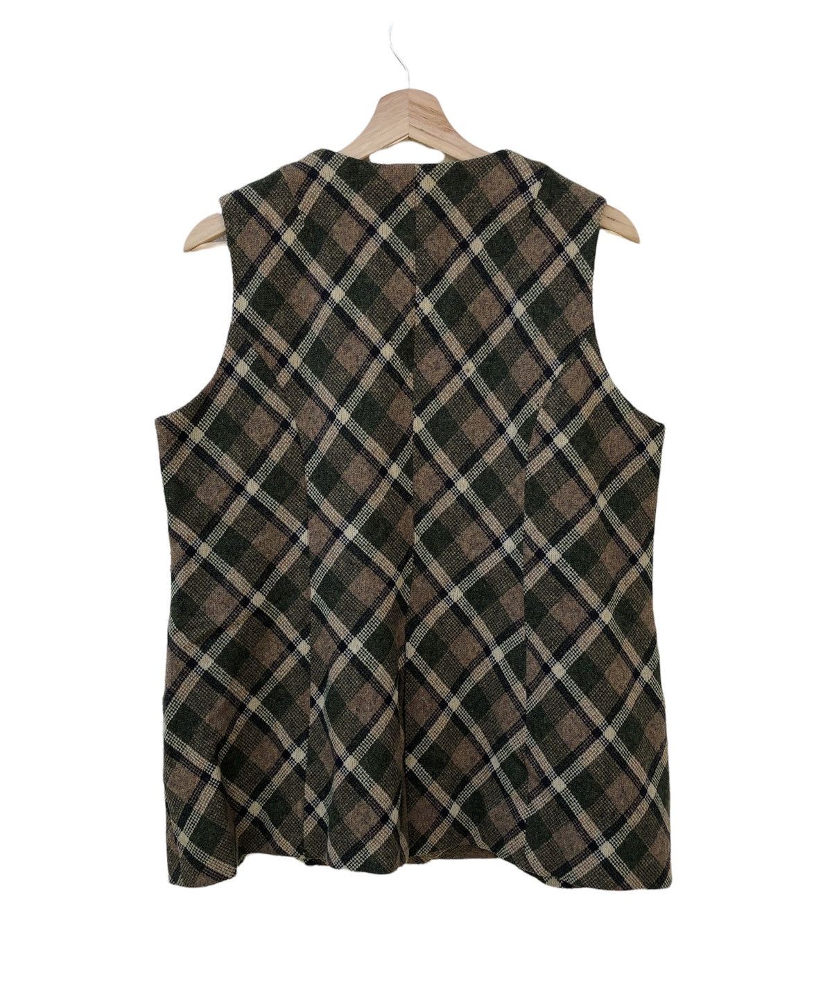 Japanese Brand Japanese Brand Chekered Print Vest Jacket Size US M / EU 48-50 / 2 - 2 Thumbnail