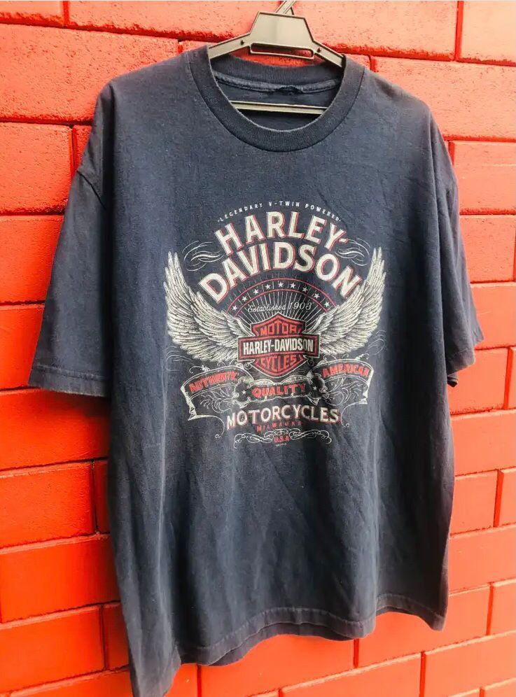 Harley Davidson × Vintage Vintage Harley Davidson Wing Motorcycle Designer Fashion Size US XL / EU 56 / 4 - 3 Thumbnail