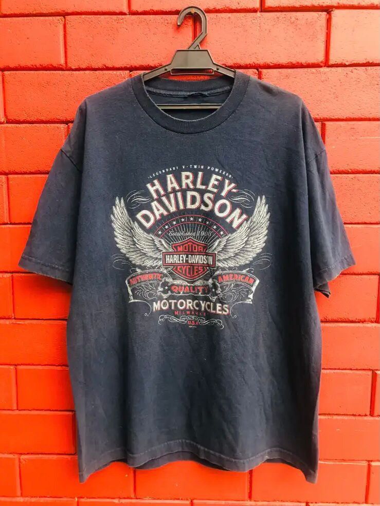 Harley Davidson × Vintage Vintage Harley Davidson Wing Motorcycle Designer Fashion Size US XL / EU 56 / 4 - 1 Thumbnail