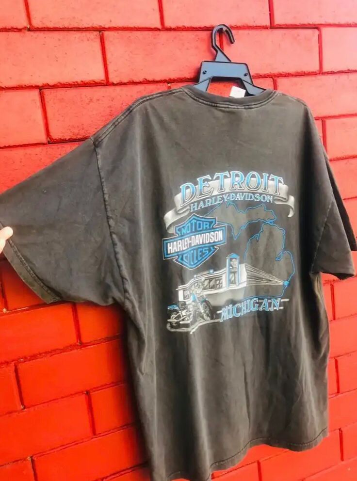 Harley Davidson × Vintage Vintage Harley Davidson Motorcycle Streetwear Fashion Style Size US XL / EU 56 / 4 - 2 Thumbnail