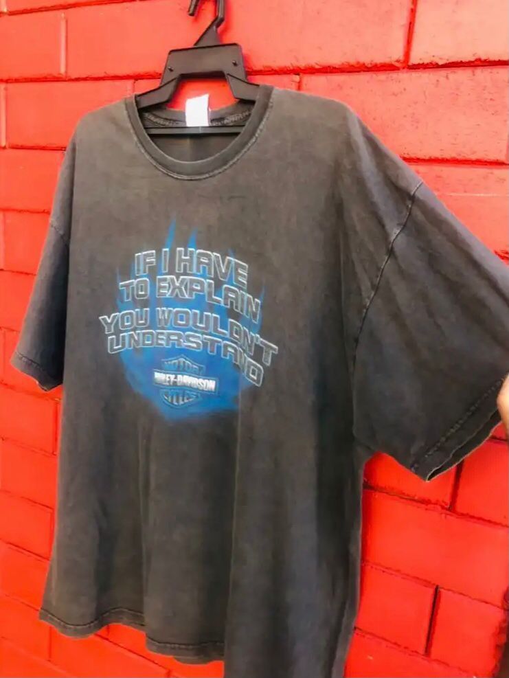 Harley Davidson × Vintage Vintage Harley Davidson Motorcycle Streetwear Fashion Style Size US XL / EU 56 / 4 - 5 Thumbnail
