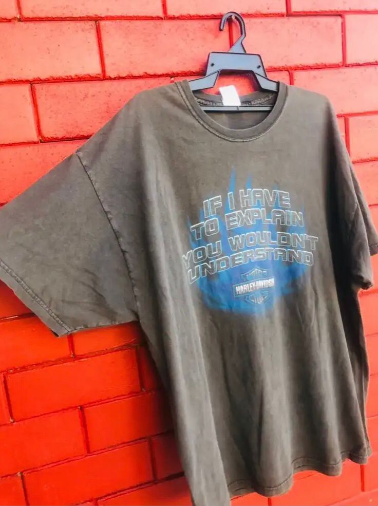 Harley Davidson × Vintage Vintage Harley Davidson Motorcycle Streetwear Fashion Style Size US XL / EU 56 / 4 - 4 Thumbnail
