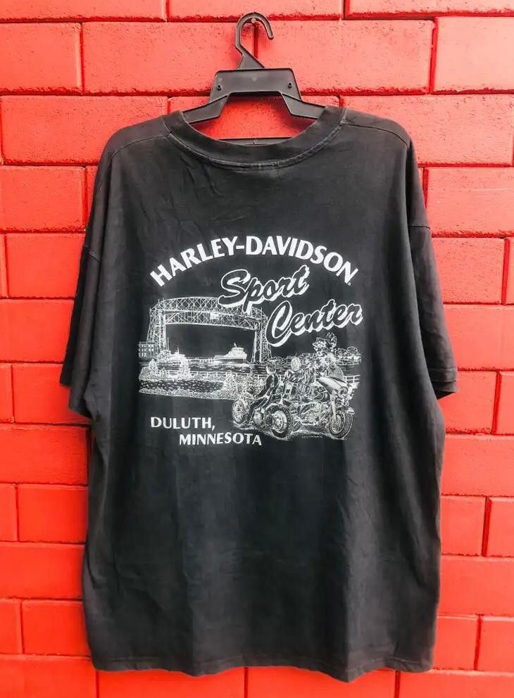 Harley Davidson × Vintage Vintage Harley Davidson Sport Center Duluth Minnesota Size US XL / EU 56 / 4 - 1 Thumbnail