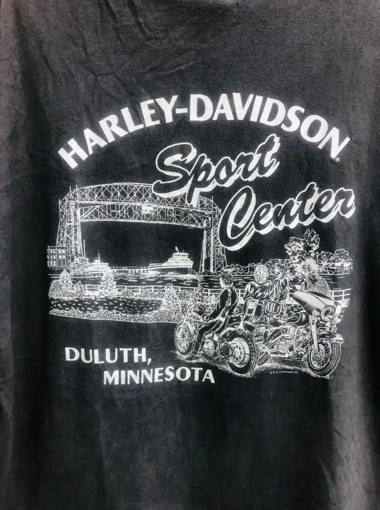 Harley Davidson × Vintage Vintage Harley Davidson Sport Center Duluth Minnesota Size US XL / EU 56 / 4 - 3 Thumbnail