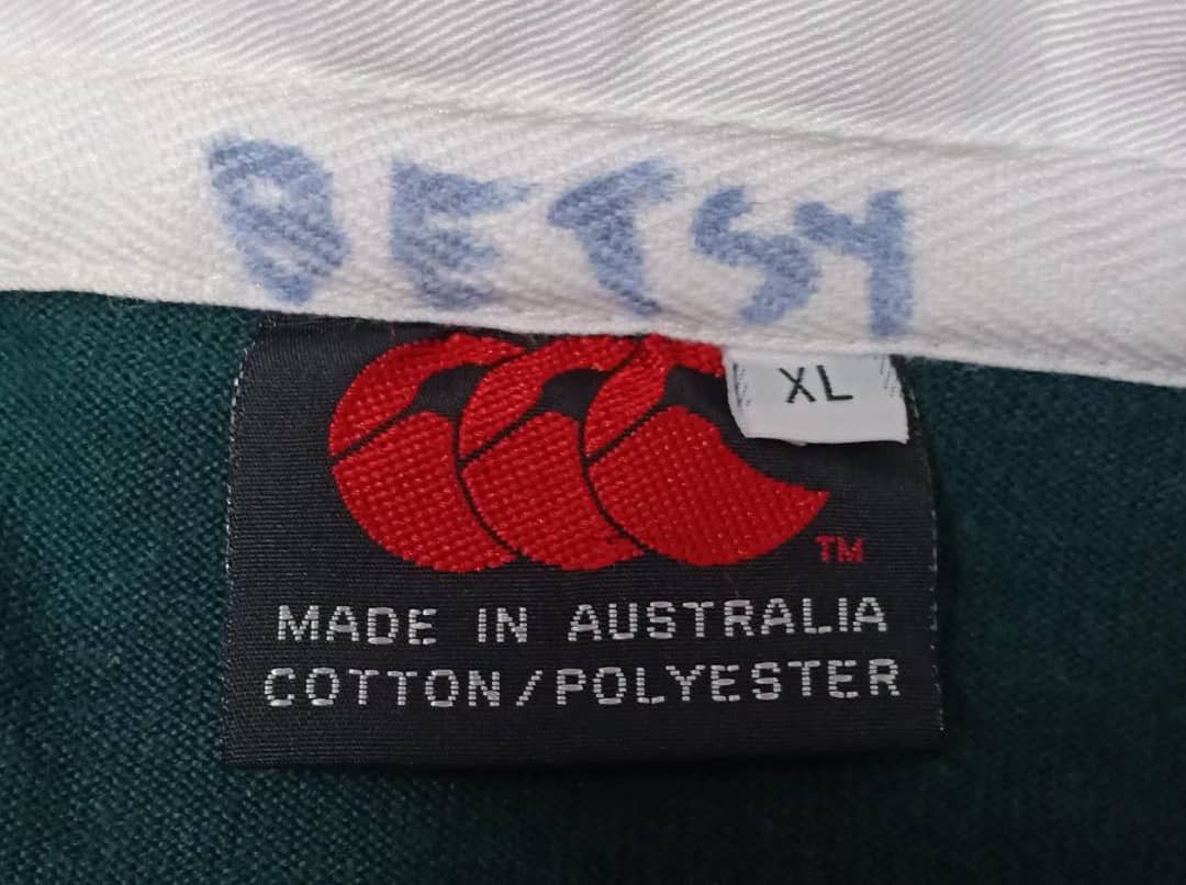 Canterbury of New Zealand × Vintage Vintage Centerburry Stripe Long Sleve Polo Shirt Size US XL / EU 56 / 4 - 4 Thumbnail