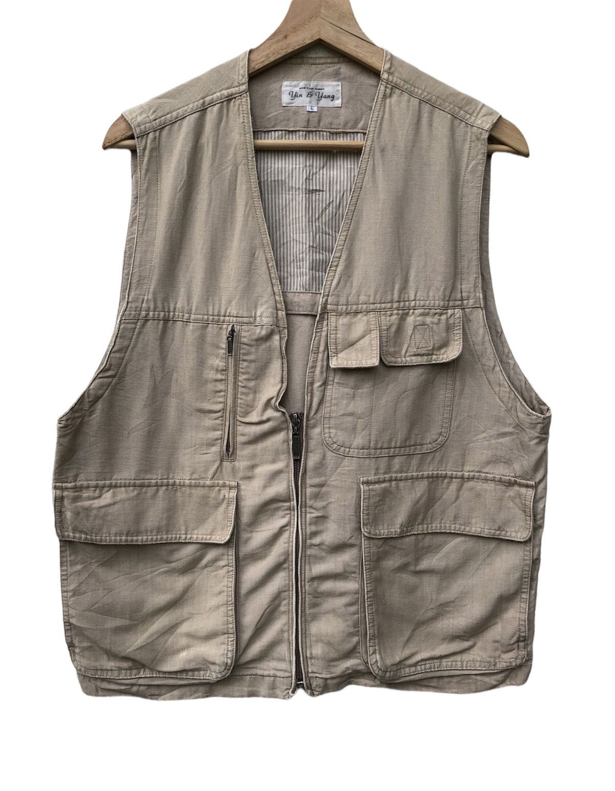 Japanese Brand Japanese Brand Yin Yan Multi Pocket Vest Jacket Size US M / EU 48-50 / 2 - 2 Thumbnail